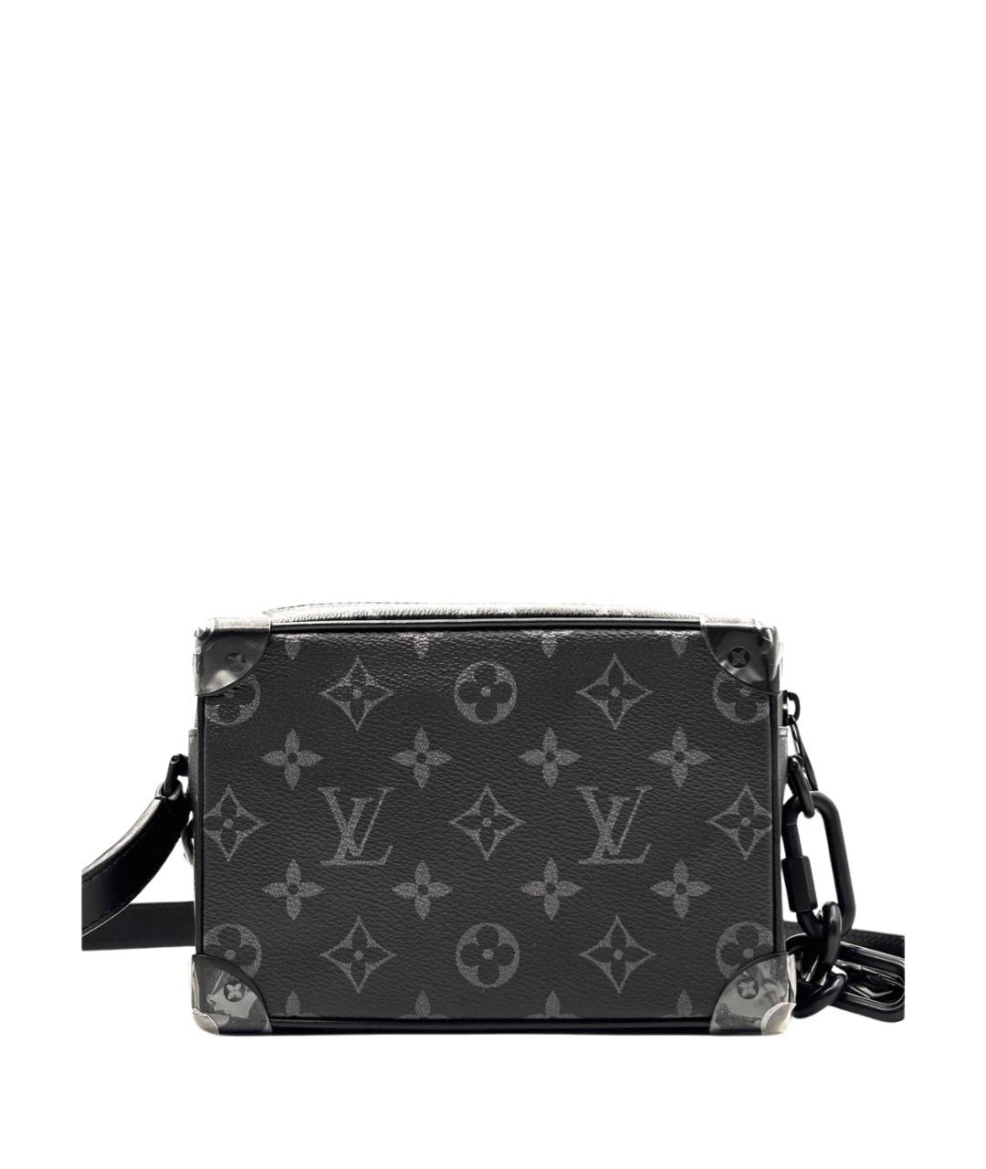 LOUIS VUITTON Темно-синяя кожаная сумка на плечо, фото 1