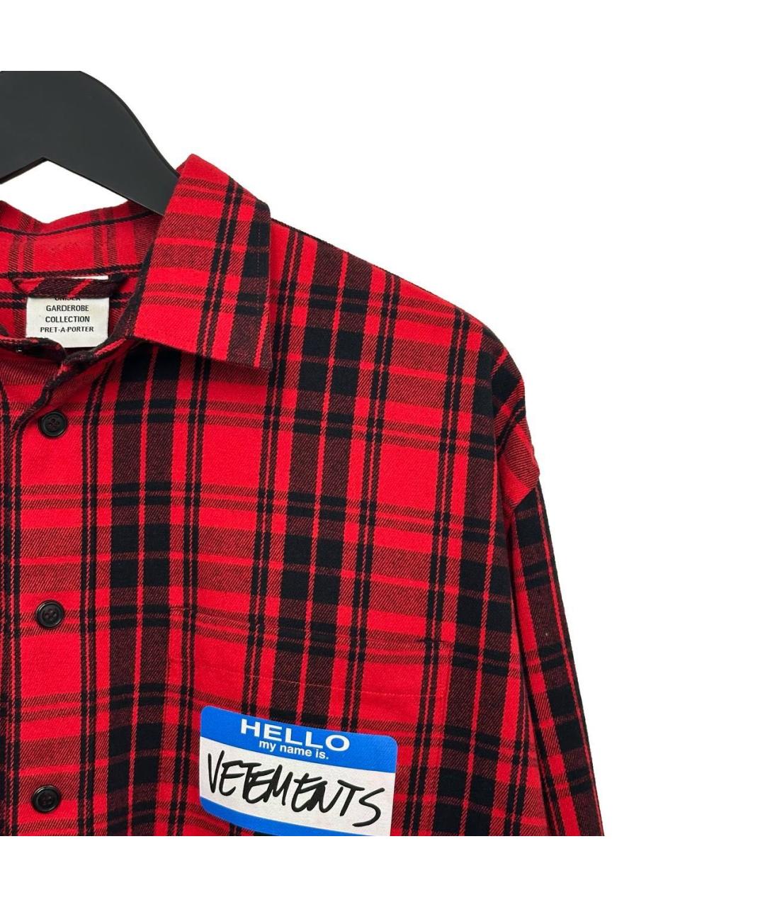 VETEMENTS Мульти хлопковая кэжуал рубашка, фото 2