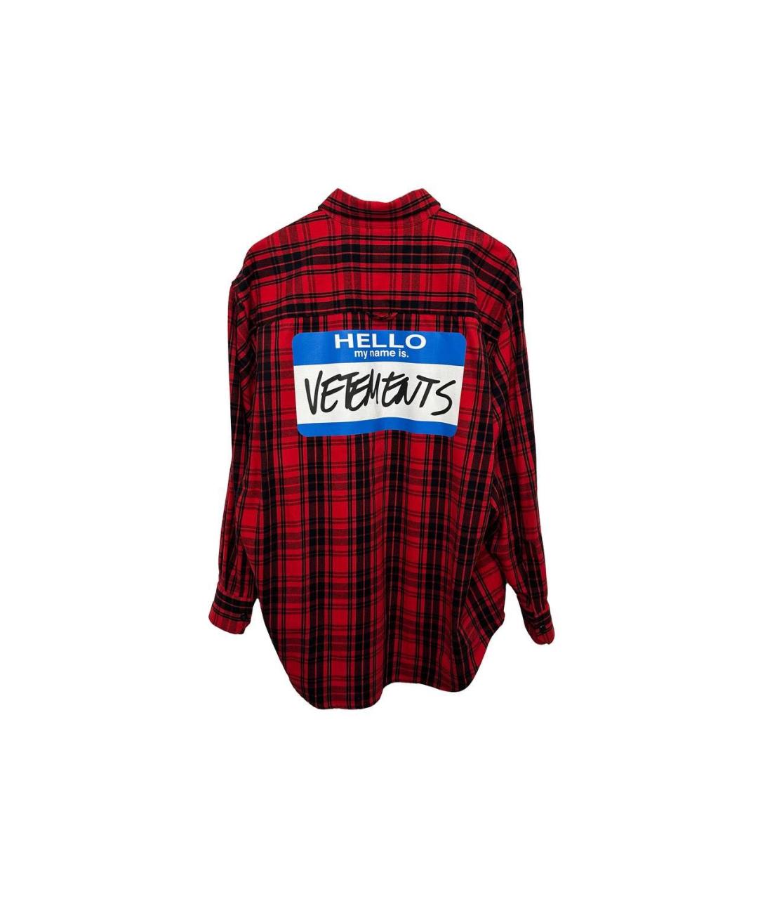 VETEMENTS Мульти хлопковая кэжуал рубашка, фото 3