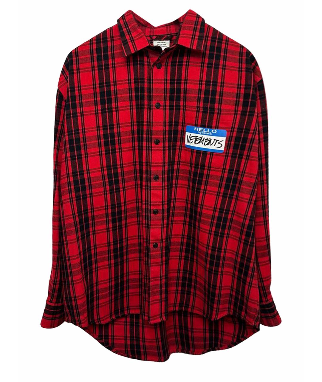 VETEMENTS Мульти хлопковая кэжуал рубашка, фото 5