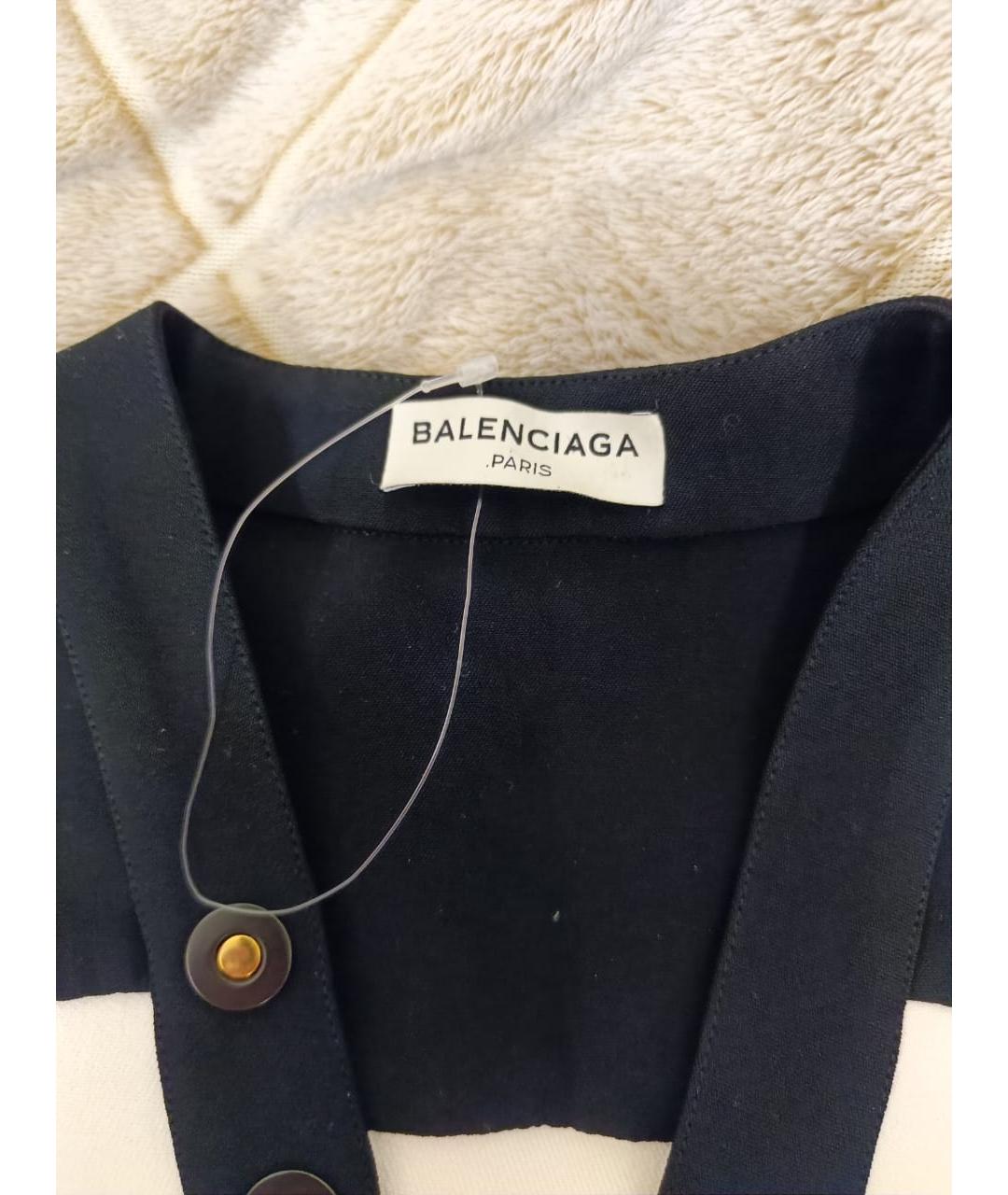 BALENCIAGA Бежевое ацетатное повседневное платье, фото 4