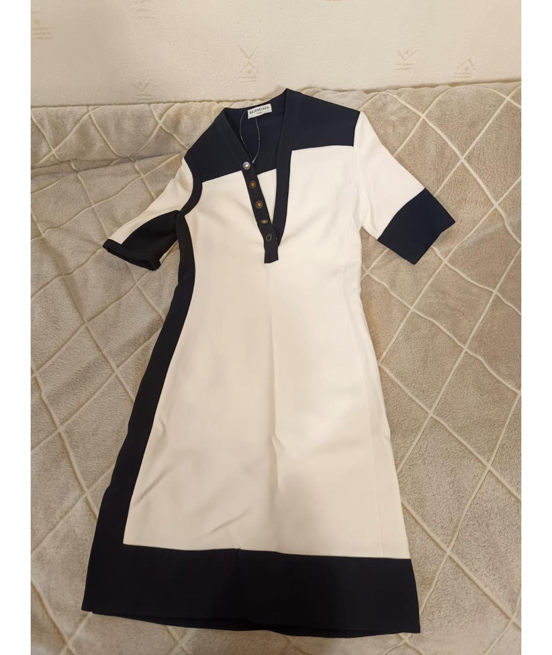 BALENCIAGA Бежевое ацетатное повседневное платье, фото 5