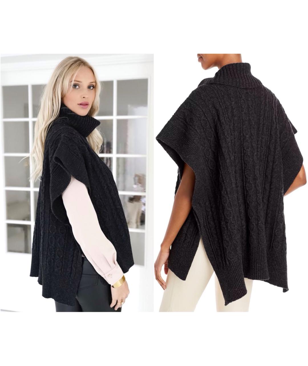 SEE BY CHLOE Антрацитовая шерстяная жилетка, фото 3