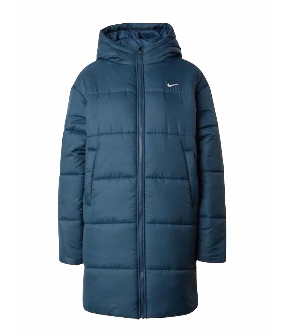 NIKE Синий полиэстеровый пуховик, фото 1