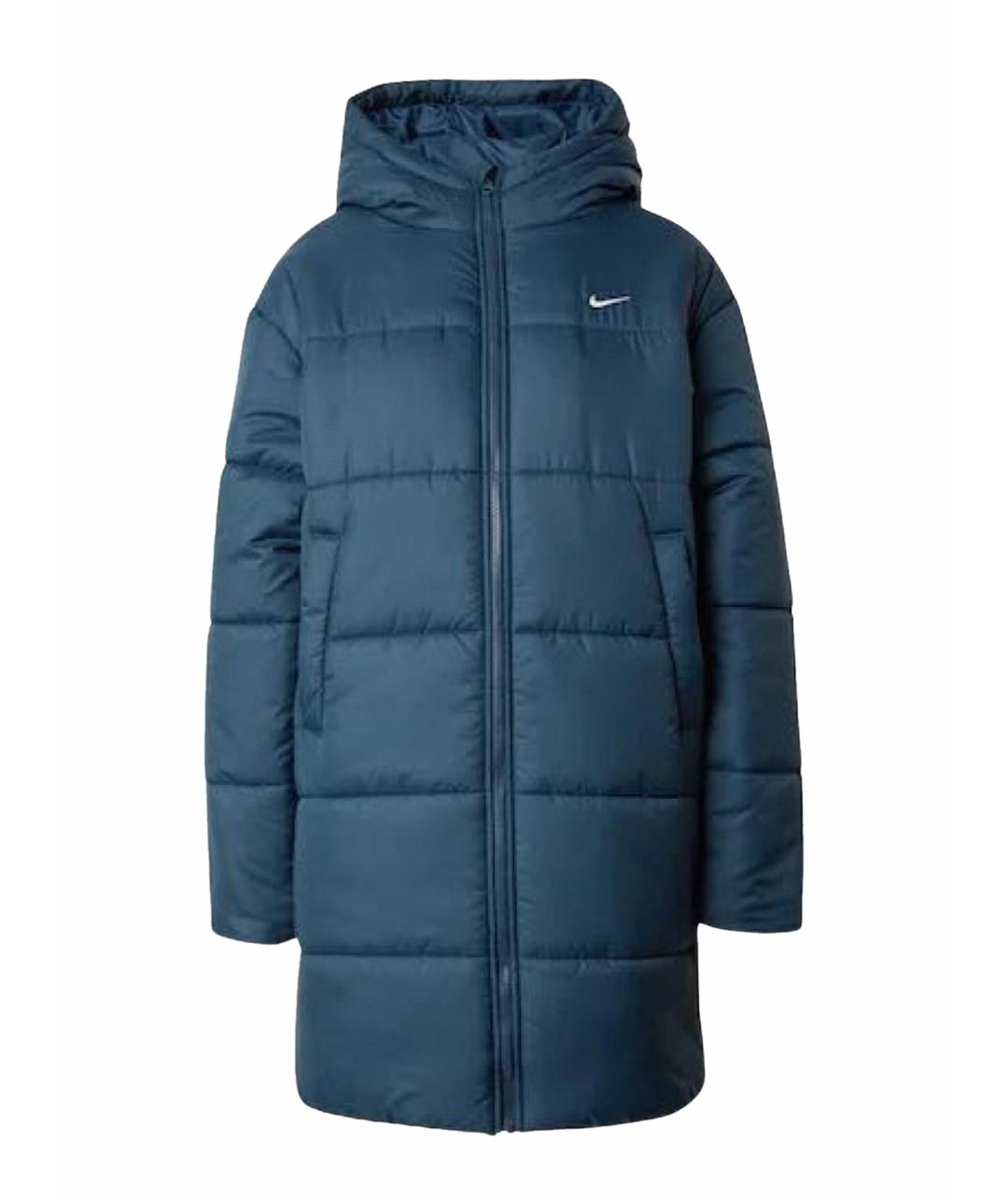 NIKE Синий полиэстеровый пуховик, фото 9