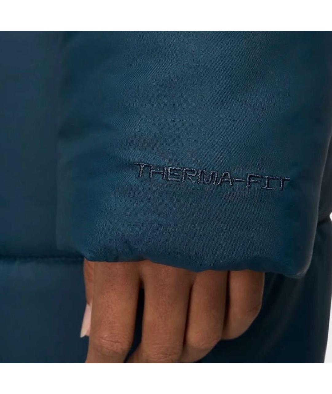 NIKE Синий полиэстеровый пуховик, фото 5