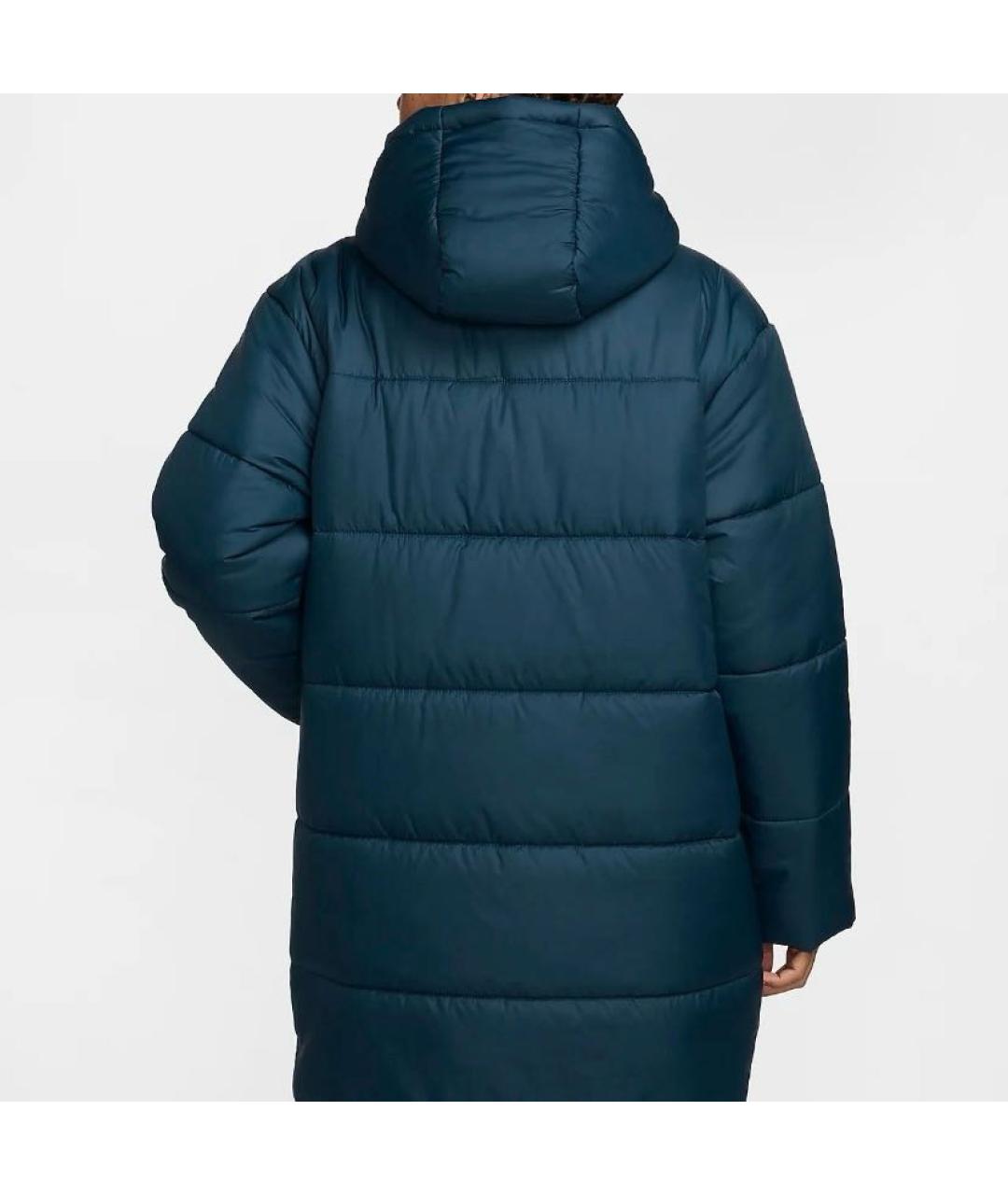 NIKE Синий полиэстеровый пуховик, фото 3