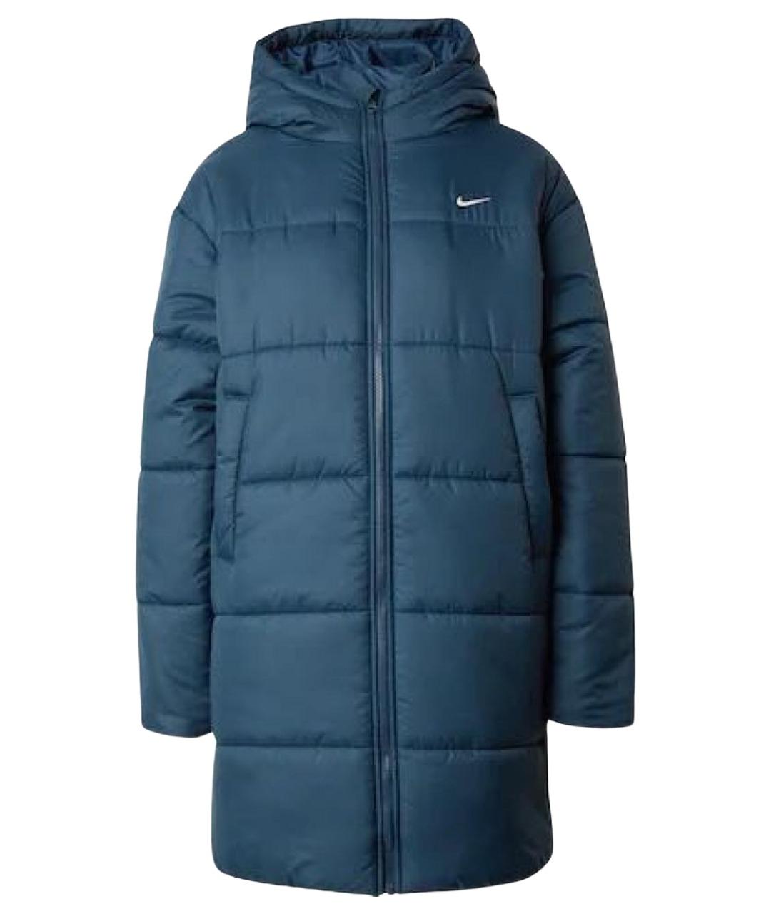 NIKE Синий полиэстеровый пуховик, фото 1