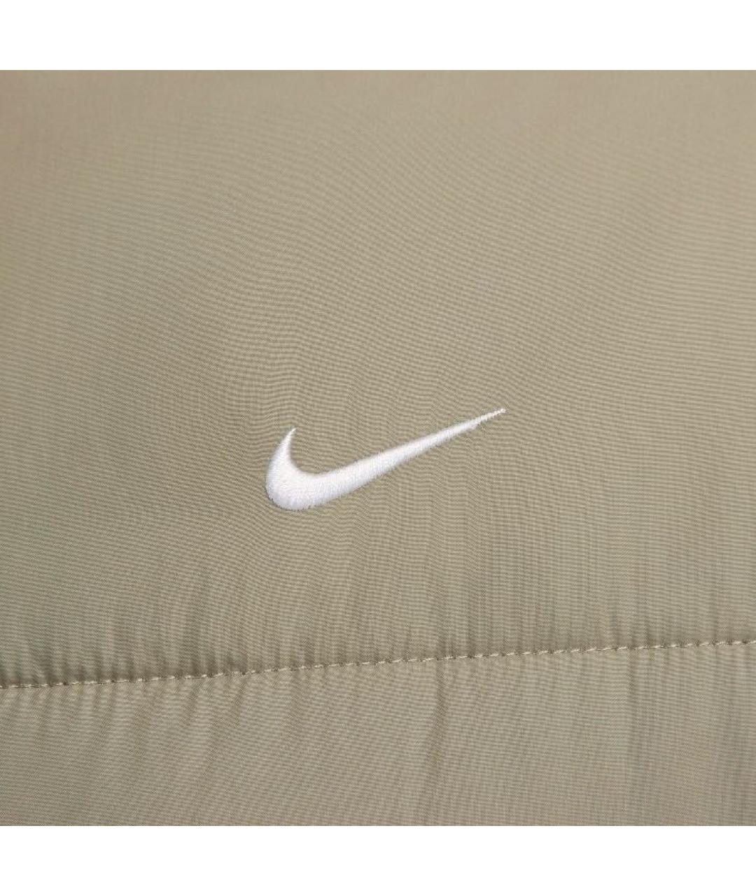 NIKE Хаки полиэстеровый пуховик, фото 3