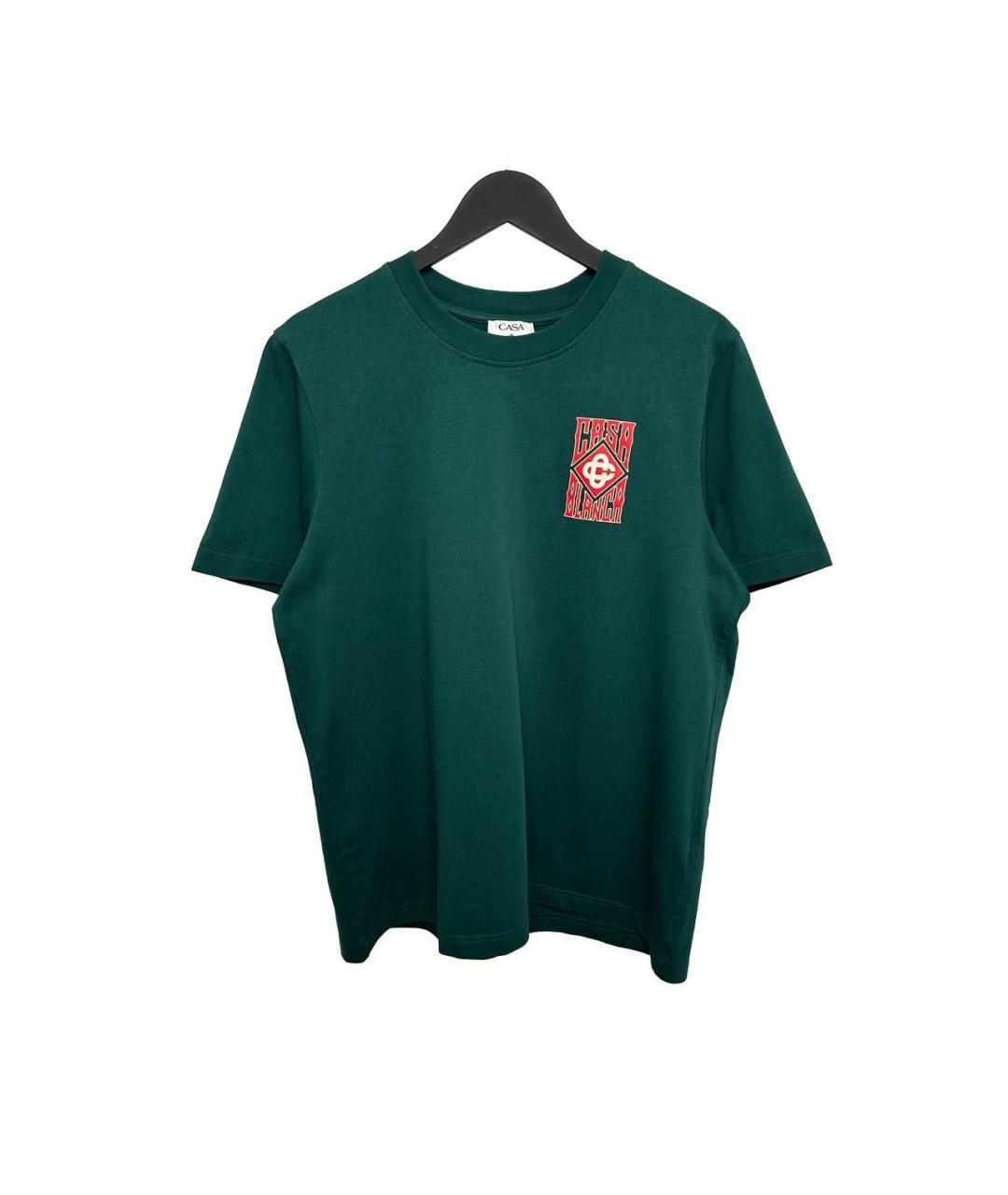 CASABLANCA Зеленая хлопковая футболка, фото 4
