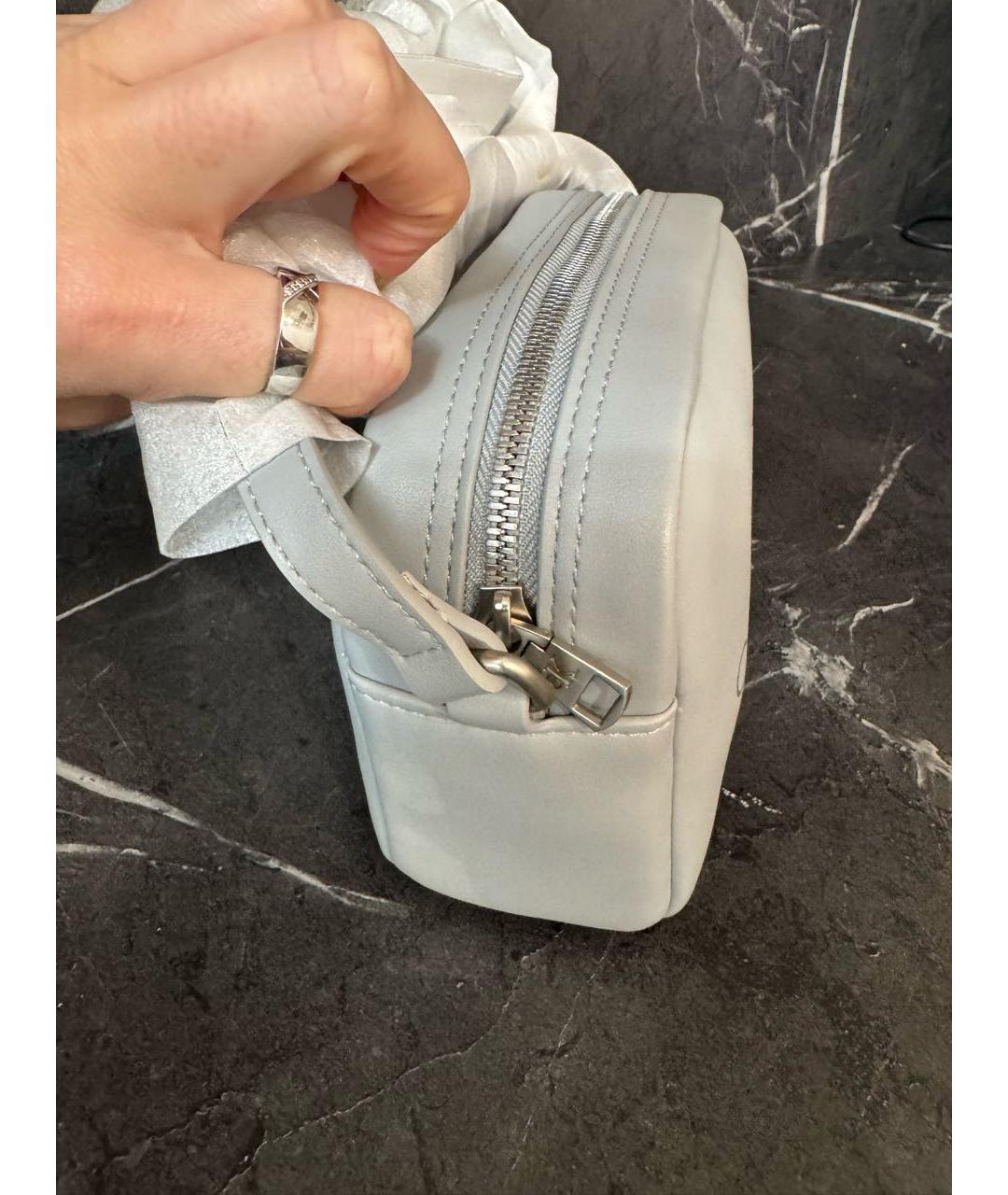 CALVIN KLEIN Серая сумка через плечо из искусственной кожи, фото 2