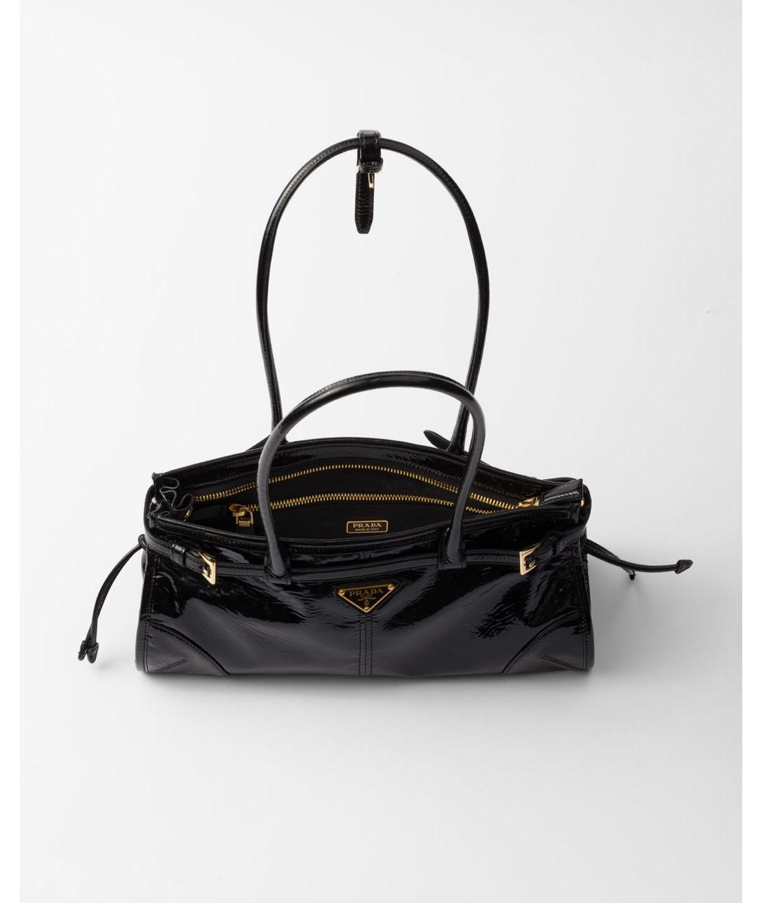 PRADA Черная кожаная сумка через плечо, фото 3