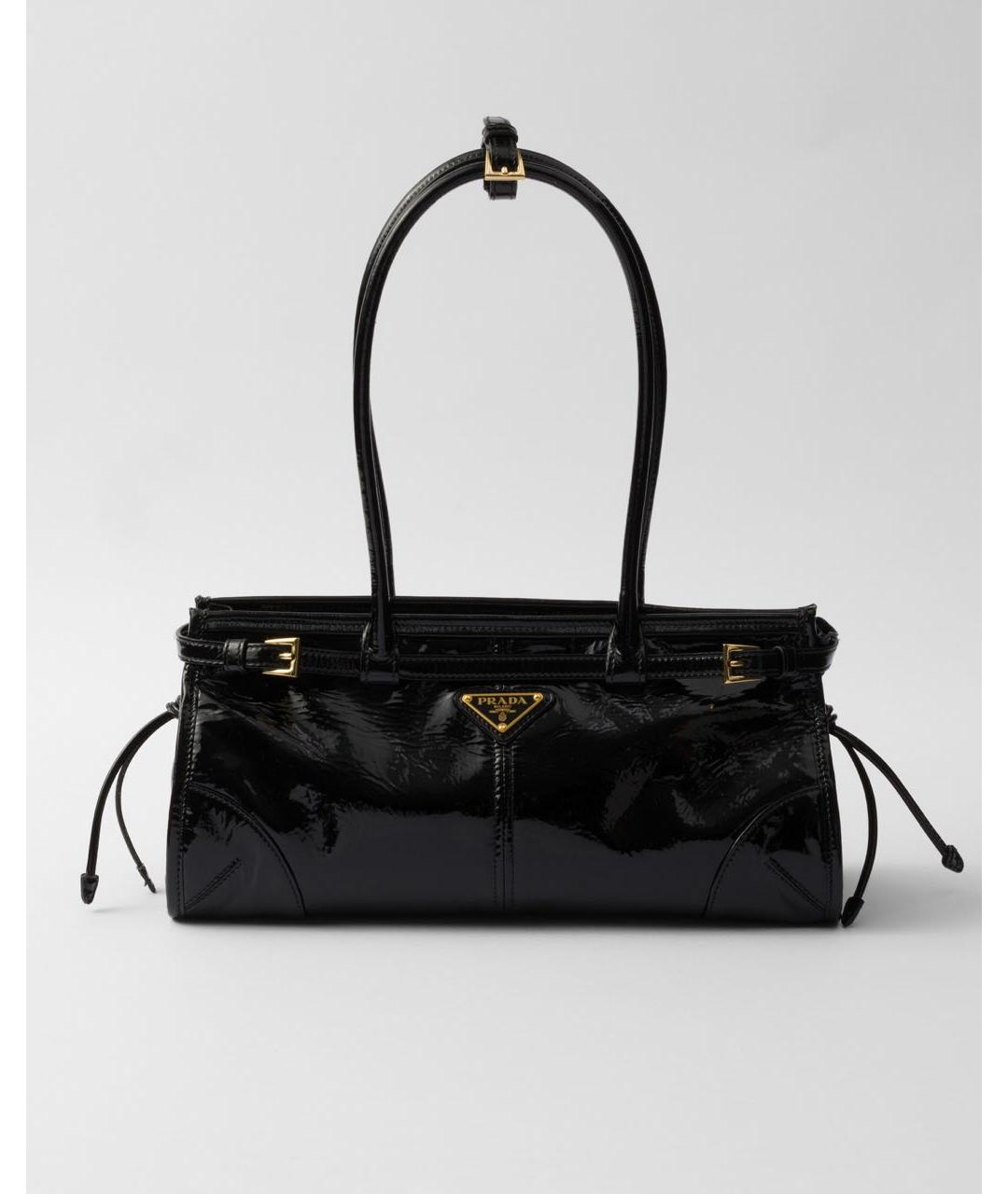 PRADA Черная кожаная сумка через плечо, фото 6