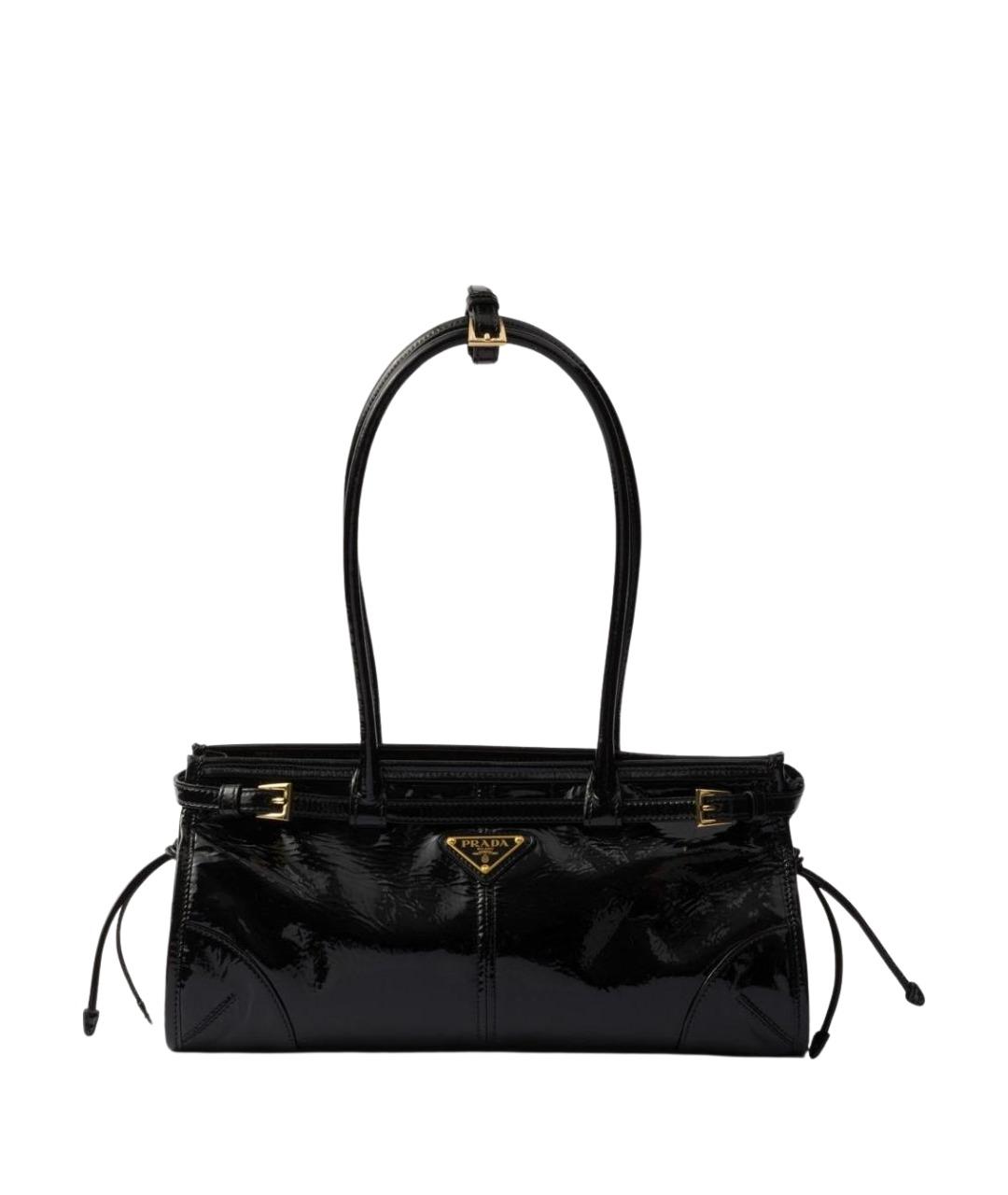 PRADA Черная кожаная сумка через плечо, фото 1