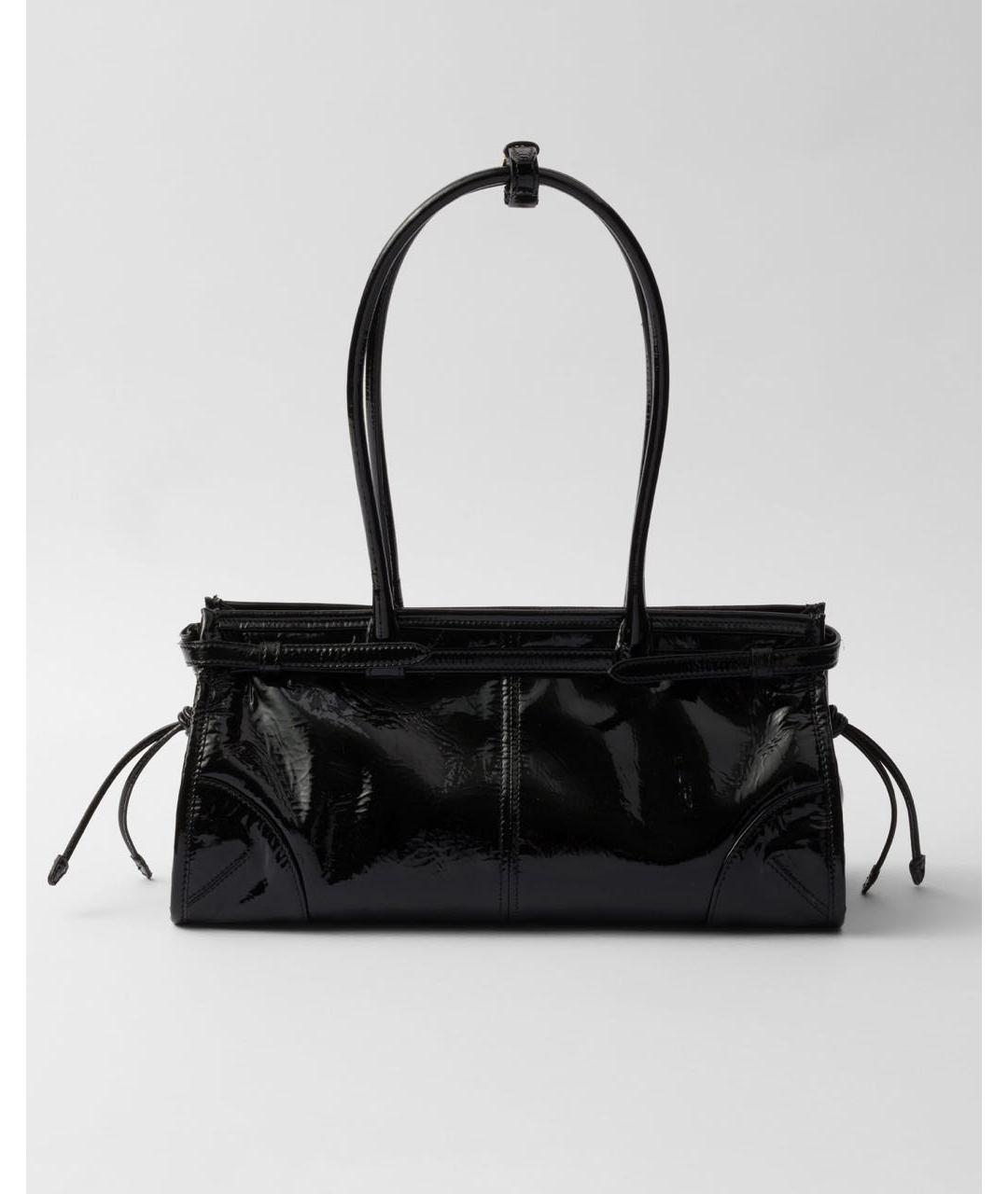 PRADA Черная кожаная сумка через плечо, фото 2