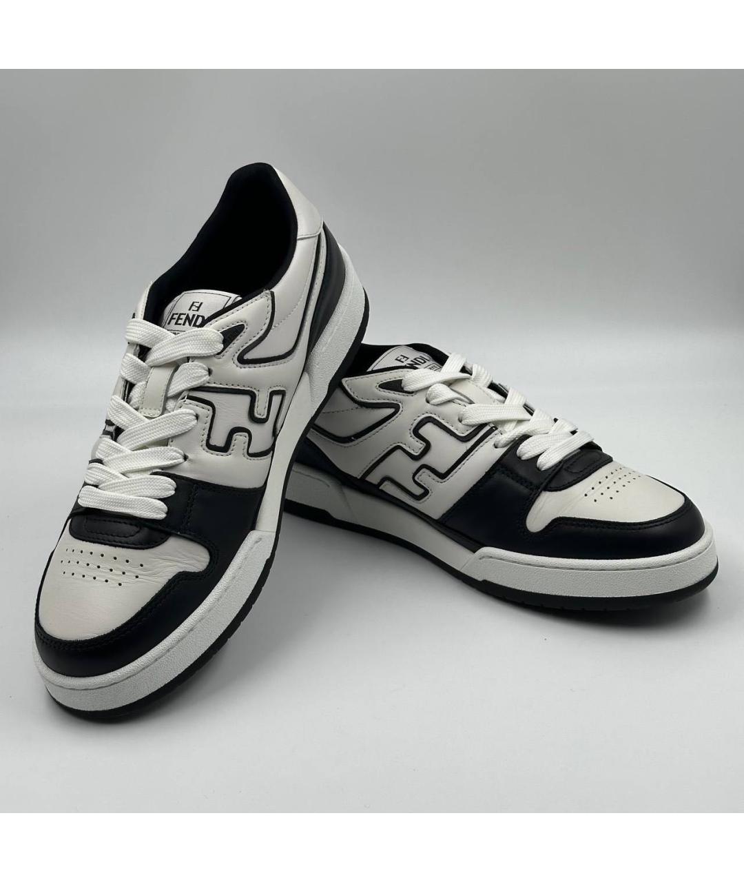 FENDI Мульти кожаные низкие кроссовки / кеды, фото 4