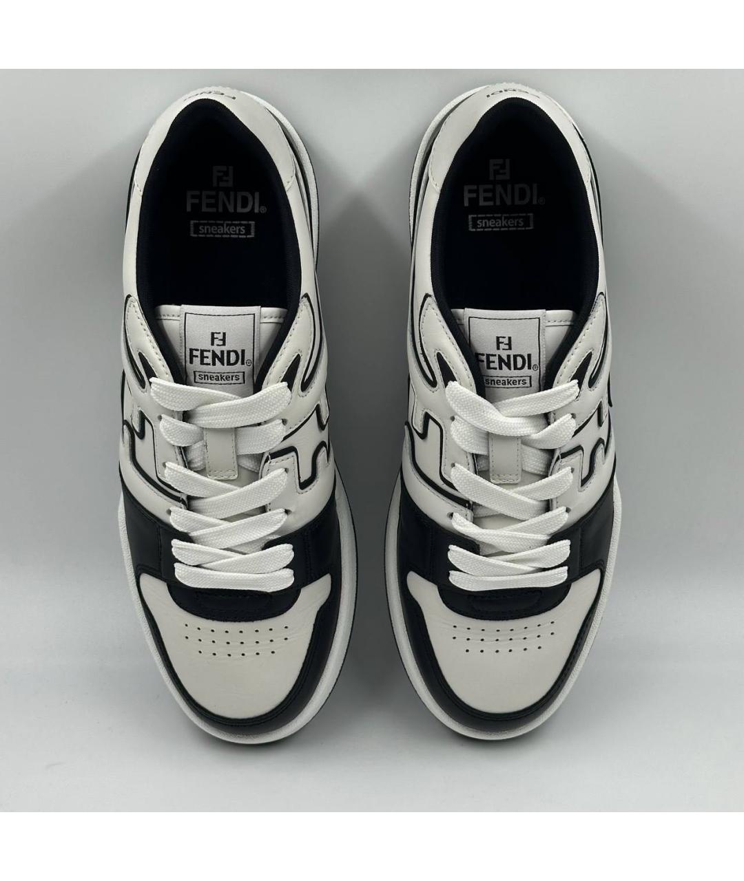 FENDI Мульти кожаные низкие кроссовки / кеды, фото 2