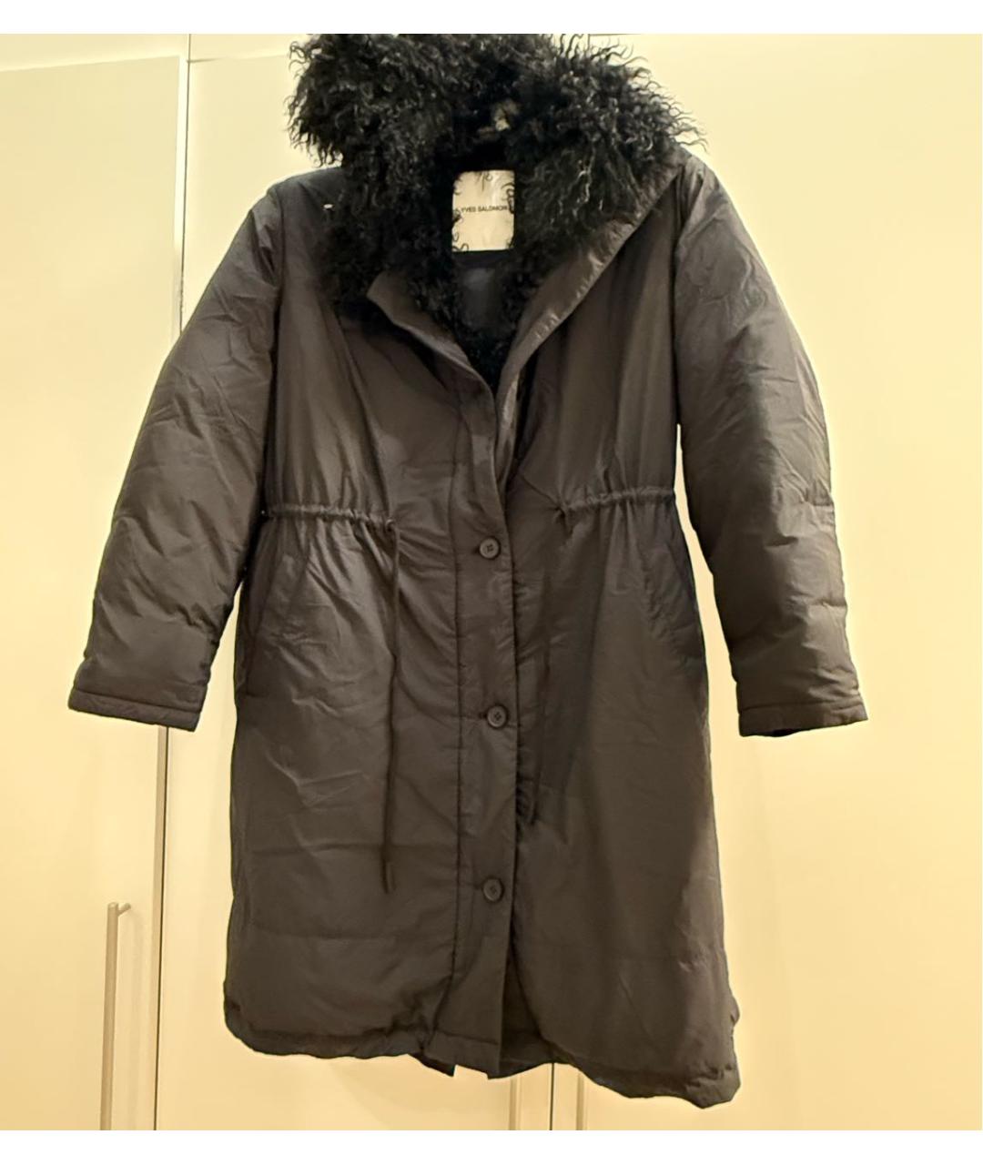 YVES SALOMON Черная полиамидовая парка, фото 5