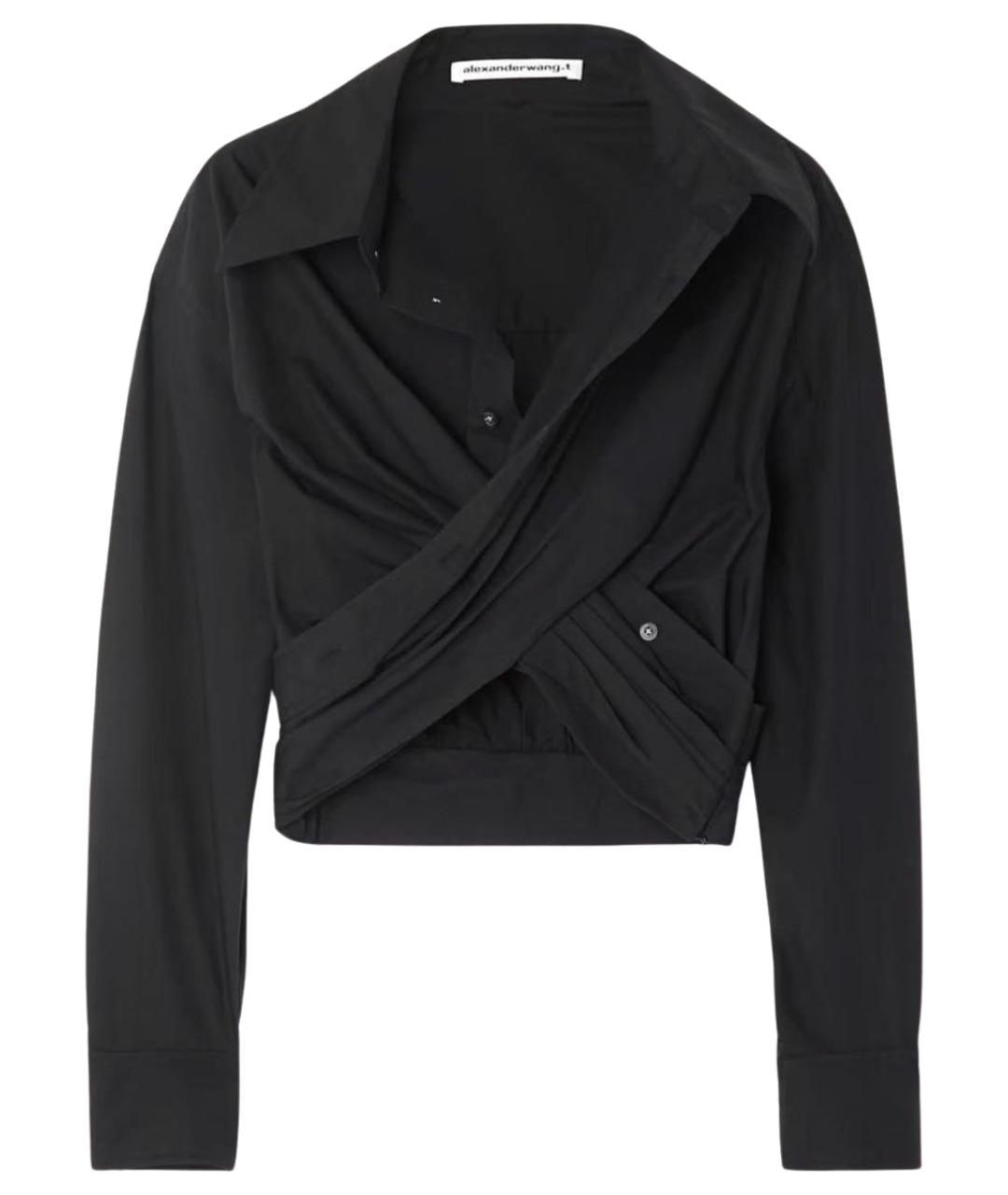 T BY ALEXANDER WANG Черная хлопковая рубашка, фото 1