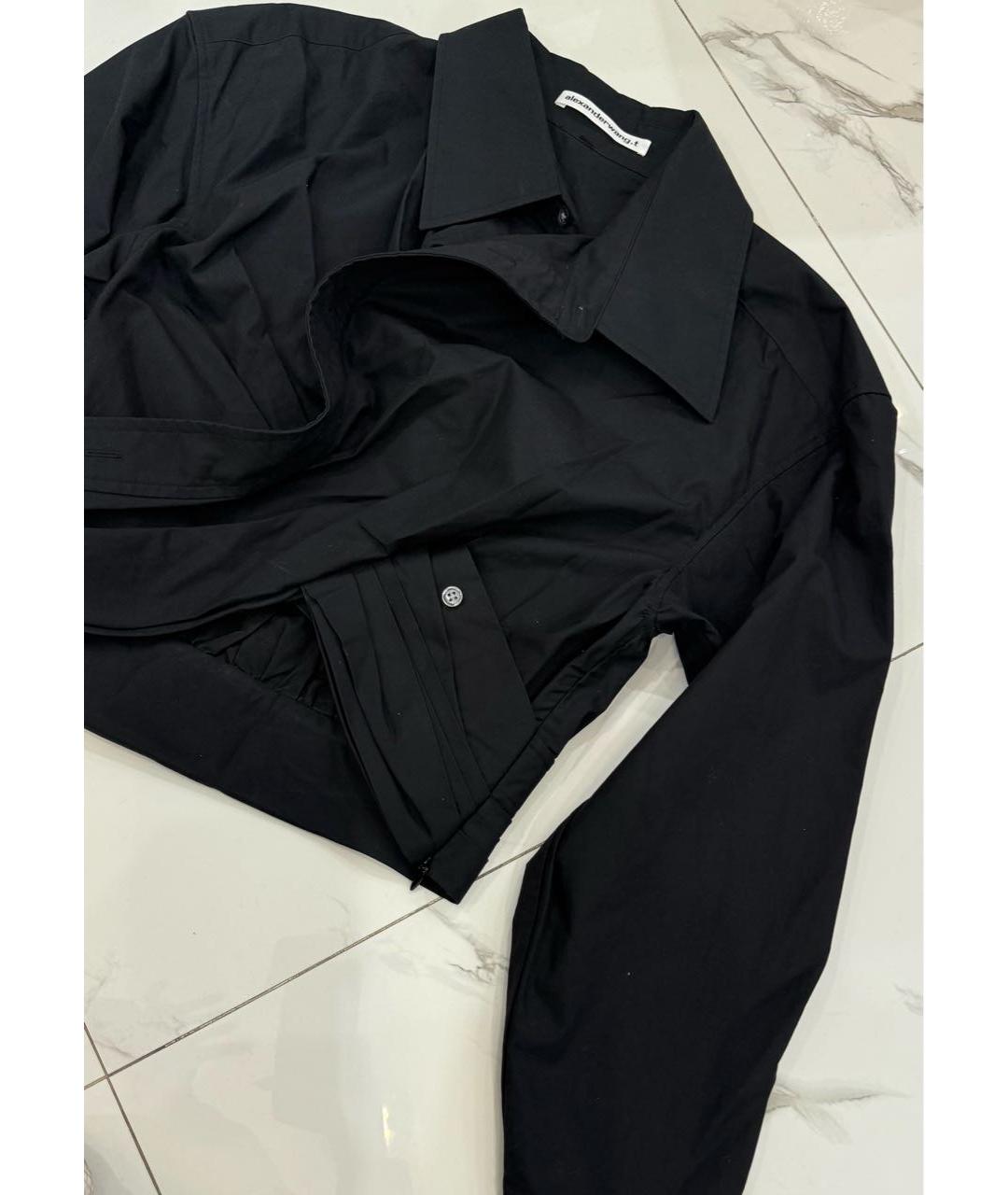 T BY ALEXANDER WANG Черная хлопковая рубашка, фото 3