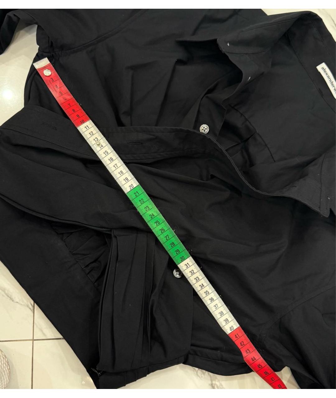 T BY ALEXANDER WANG Черная хлопковая рубашка, фото 4