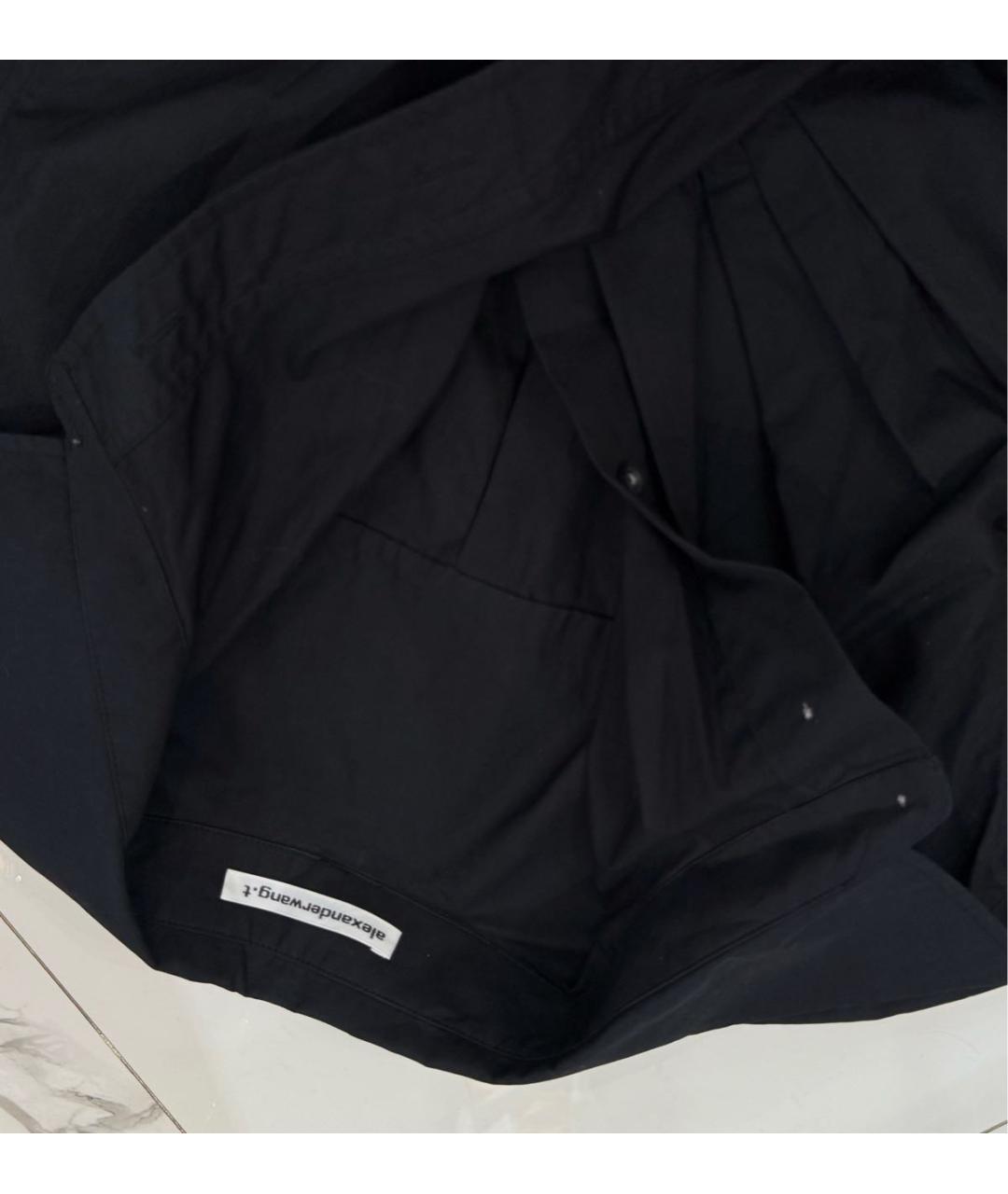 T BY ALEXANDER WANG Черная хлопковая рубашка, фото 6