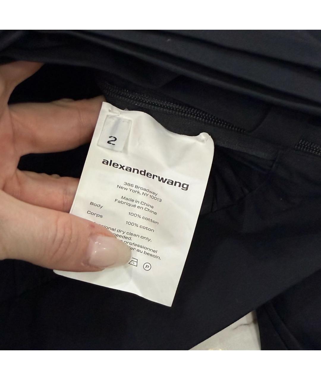 T BY ALEXANDER WANG Черная хлопковая рубашка, фото 5