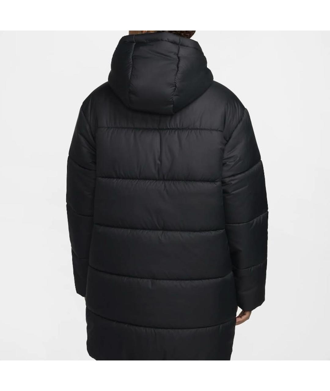 NIKE Черный полиэстеровый пуховик, фото 3