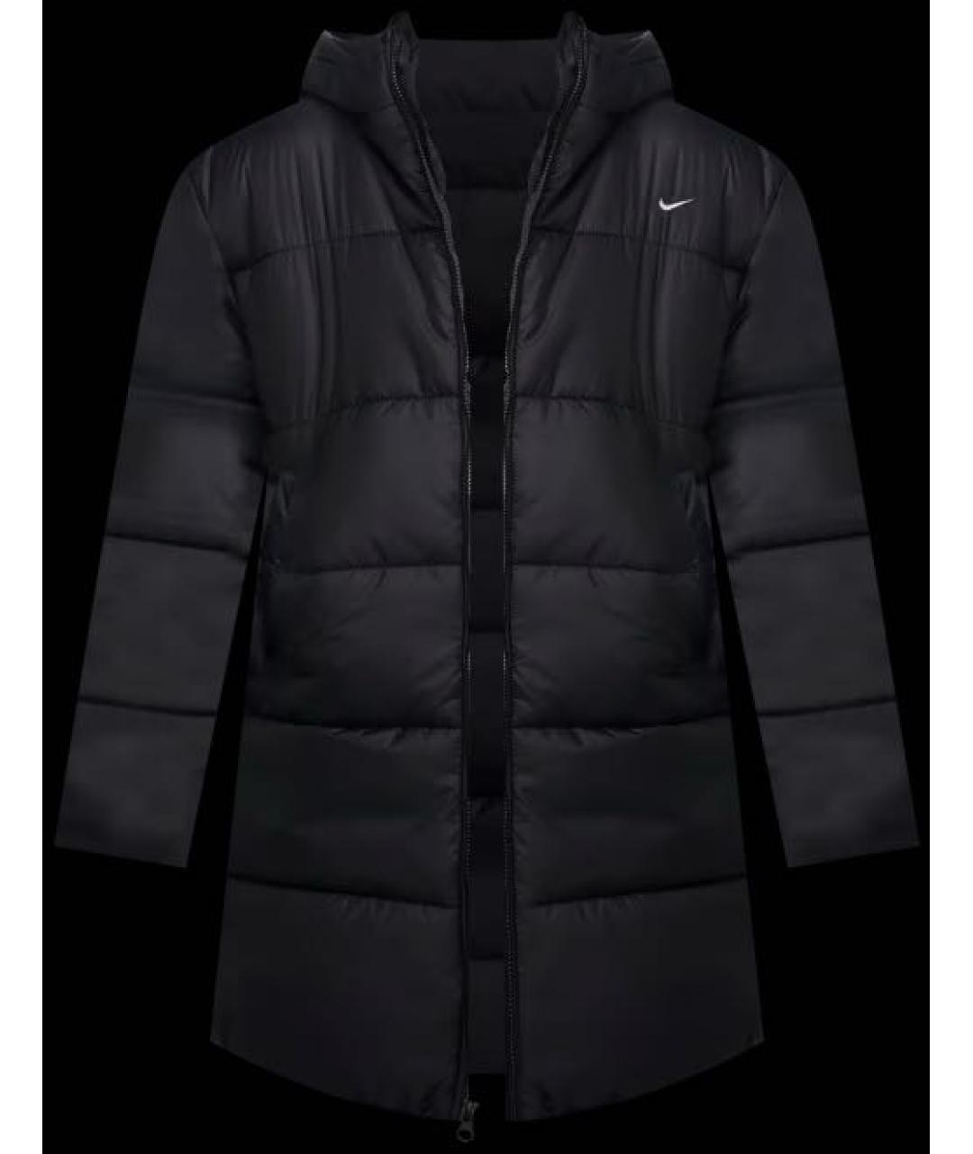 NIKE Черный полиэстеровый пуховик, фото 8