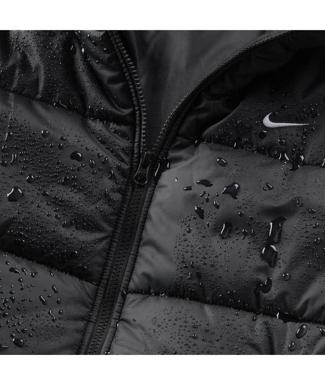 NIKE Черный полиэстеровый пуховик, фото 7