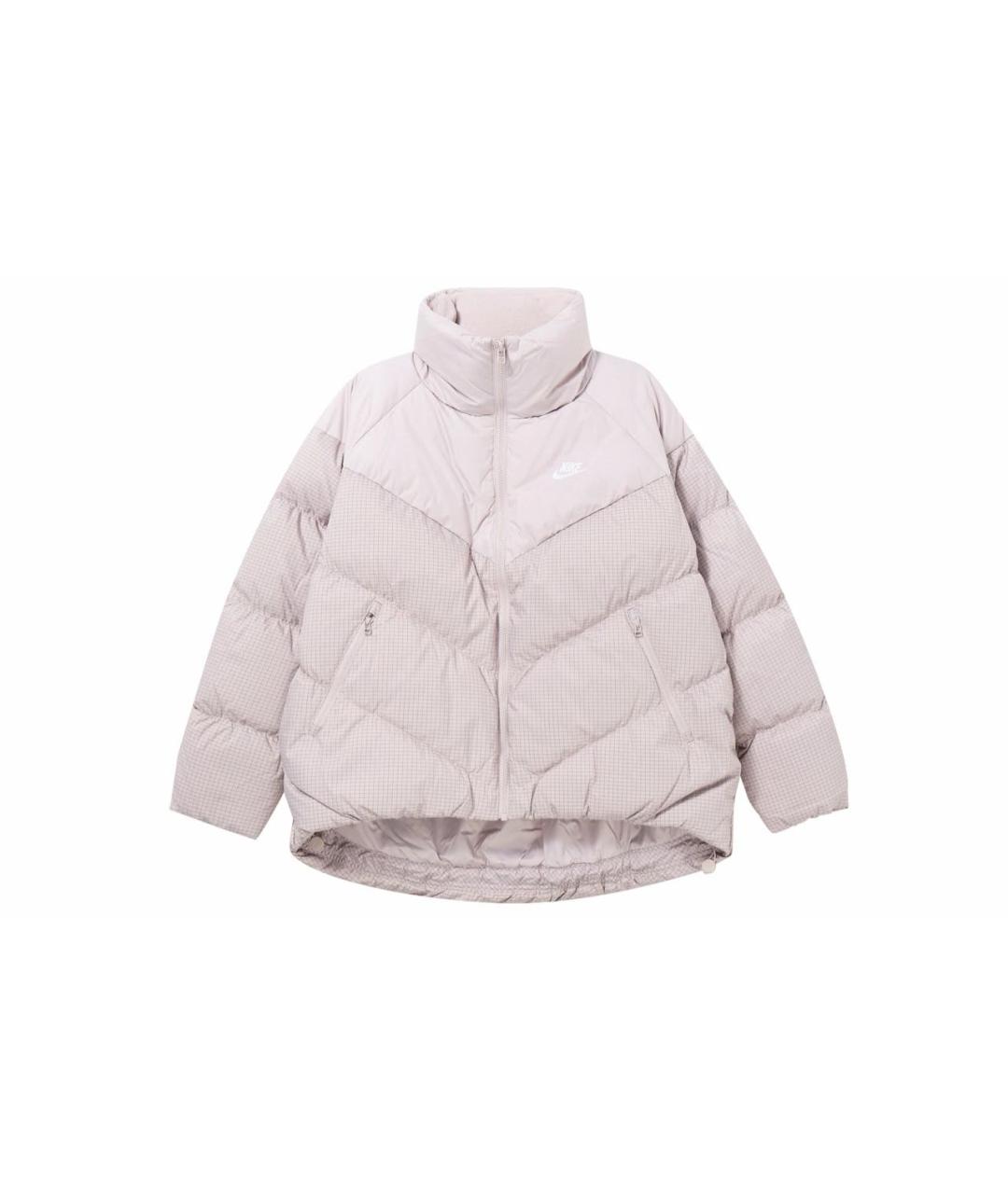 NIKE Розовый полиэстеровый пуховик, фото 1