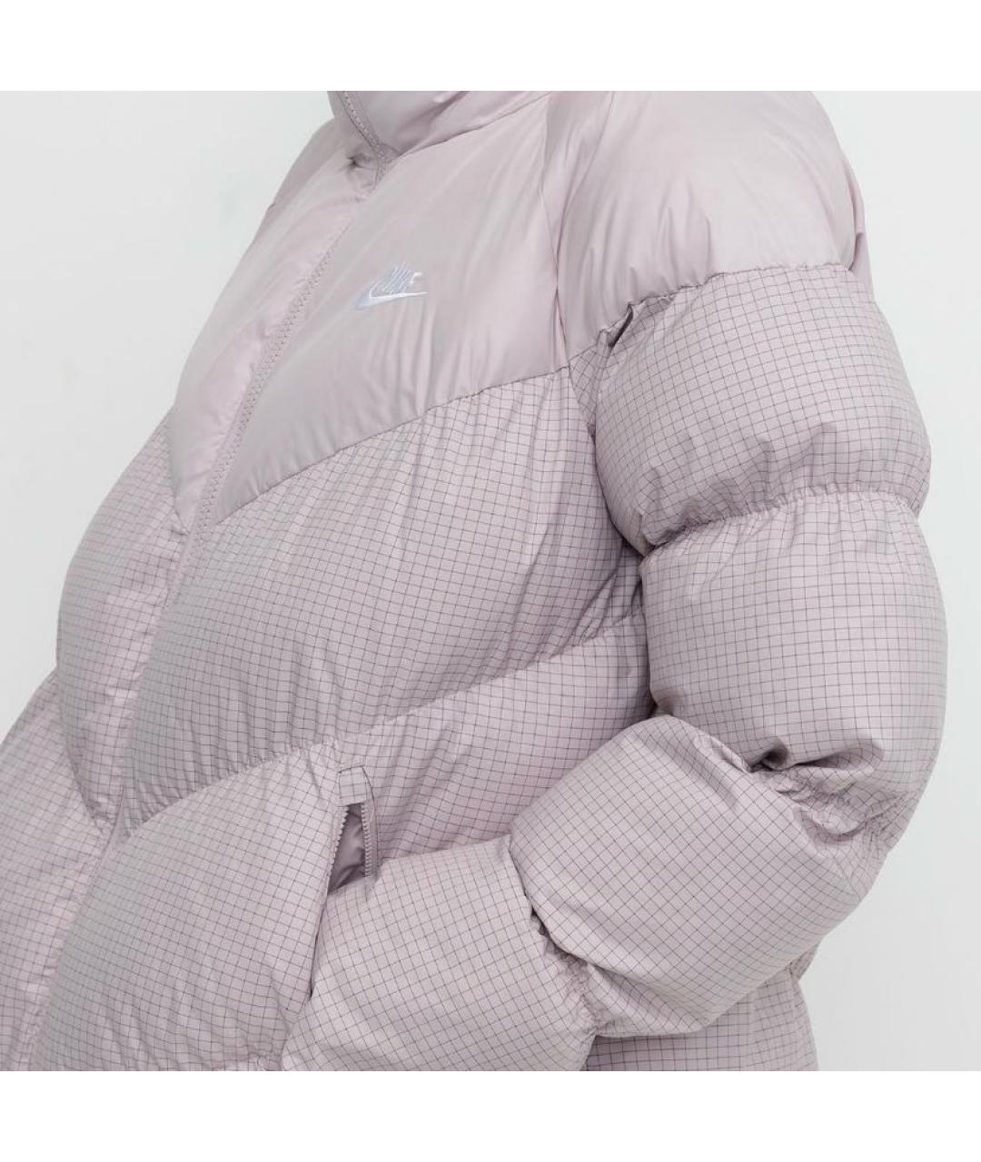 NIKE Розовый полиэстеровый пуховик, фото 6