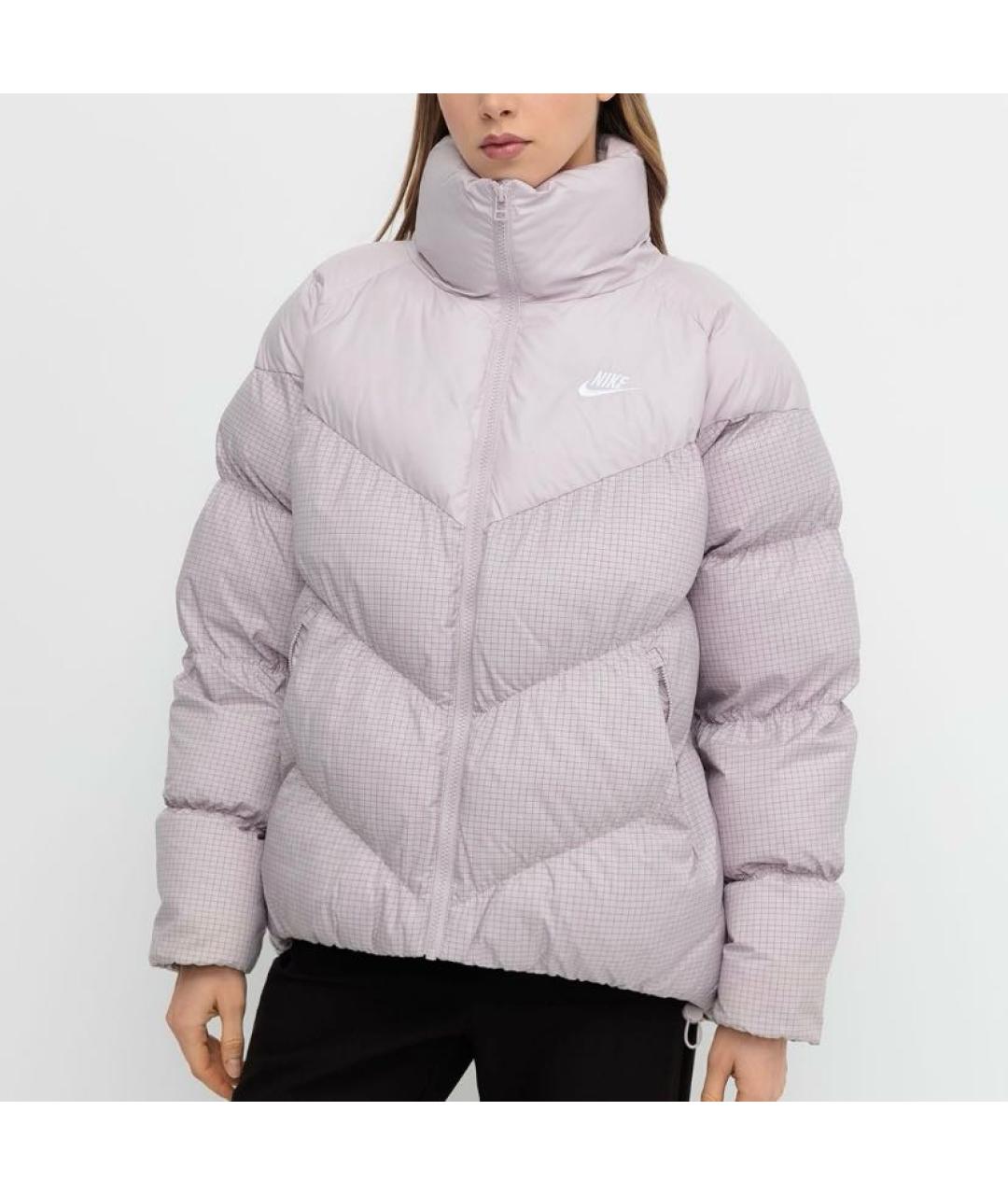 NIKE Розовый полиэстеровый пуховик, фото 2