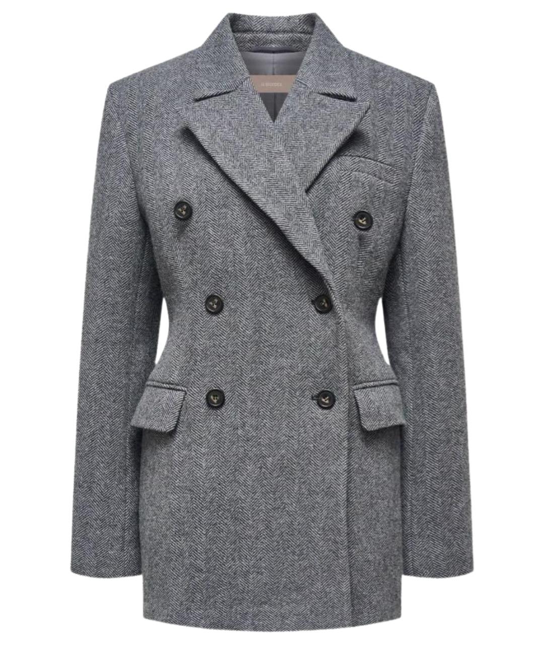 12 STOREEZ Серое шерстяное пальто, фото 1