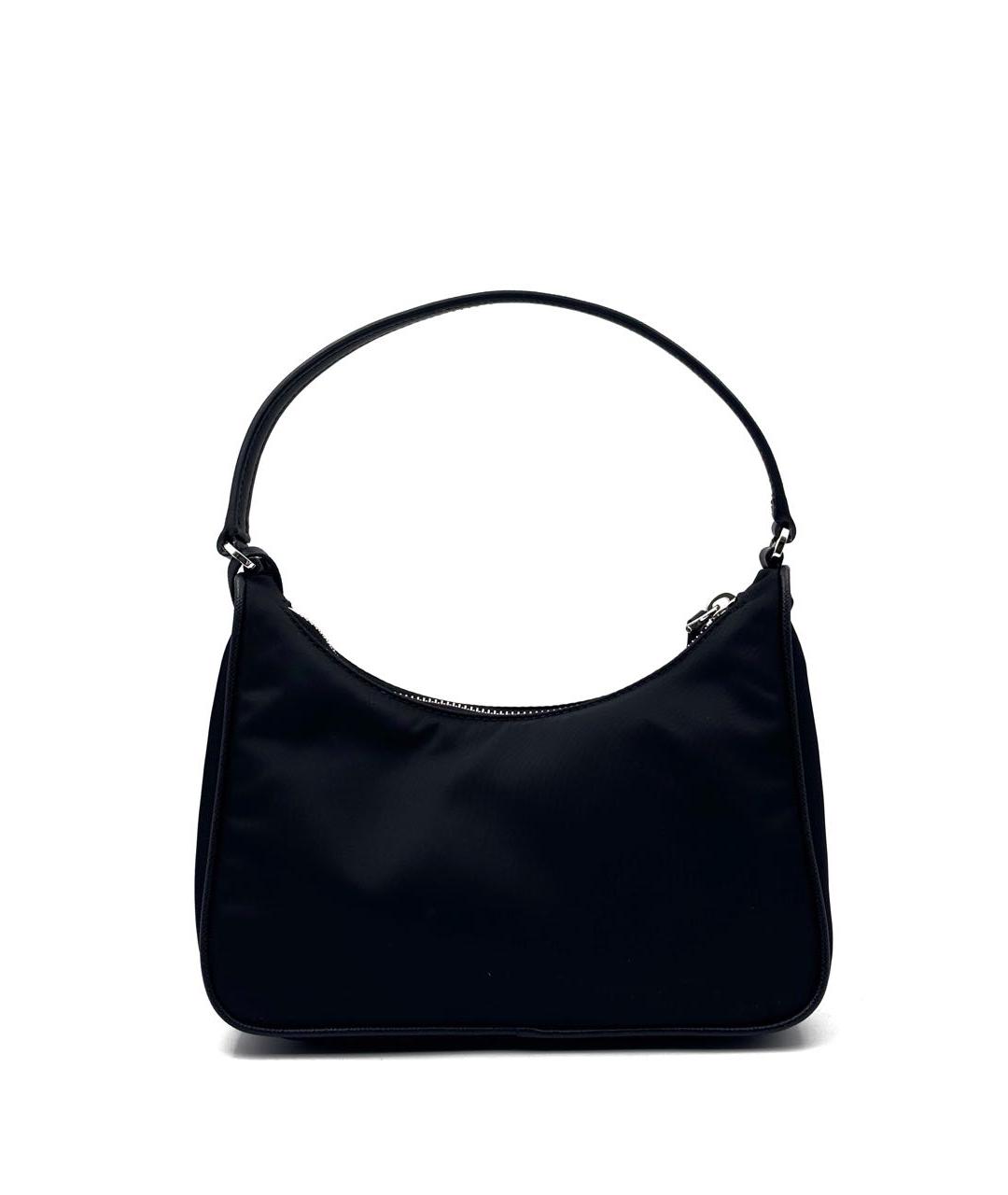 PRADA Черная тканевая сумка с короткими ручками, фото 2