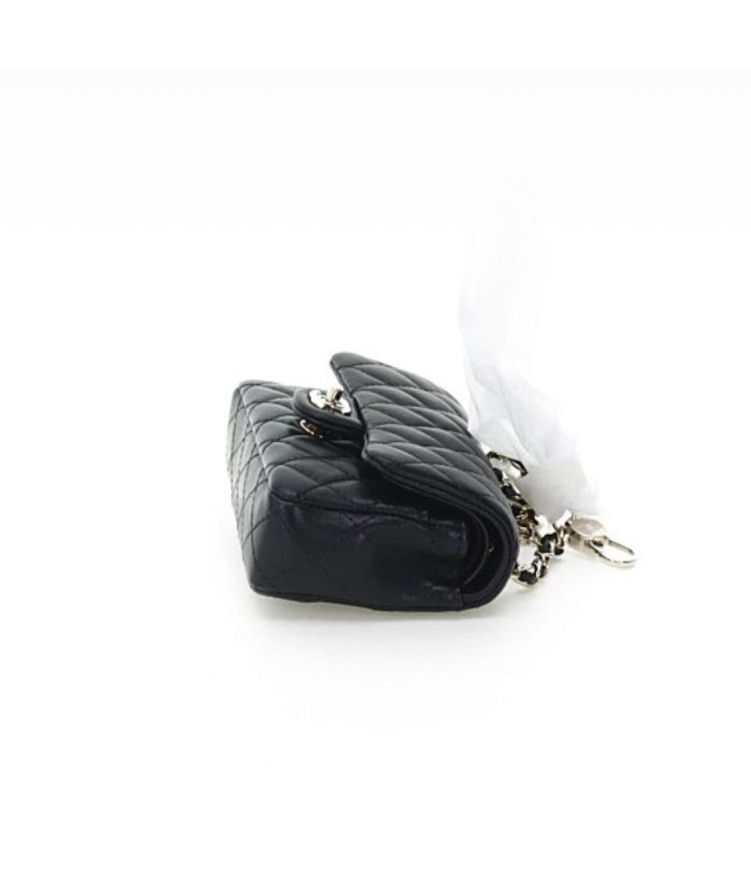 CHANEL Черная кожаная сумка через плечо, фото 4