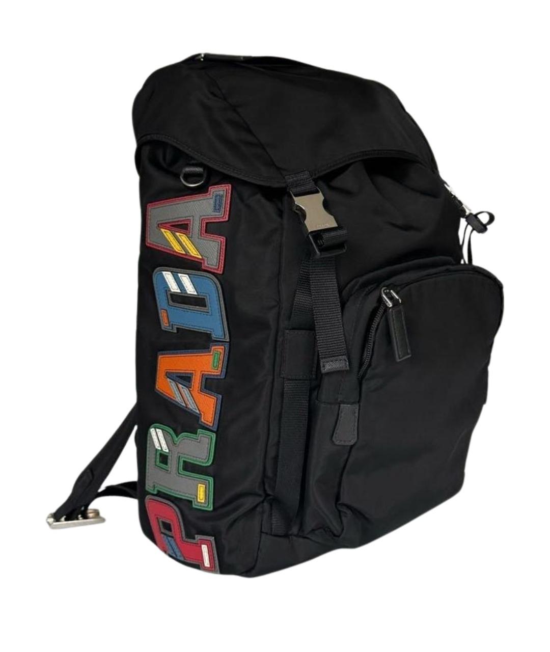 PRADA Черный тканевый рюкзак, фото 1