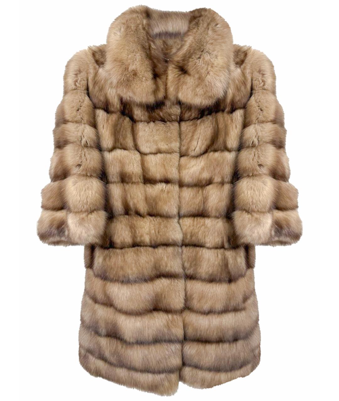 MALA MATI Коричневая меховая шуба, фото 1