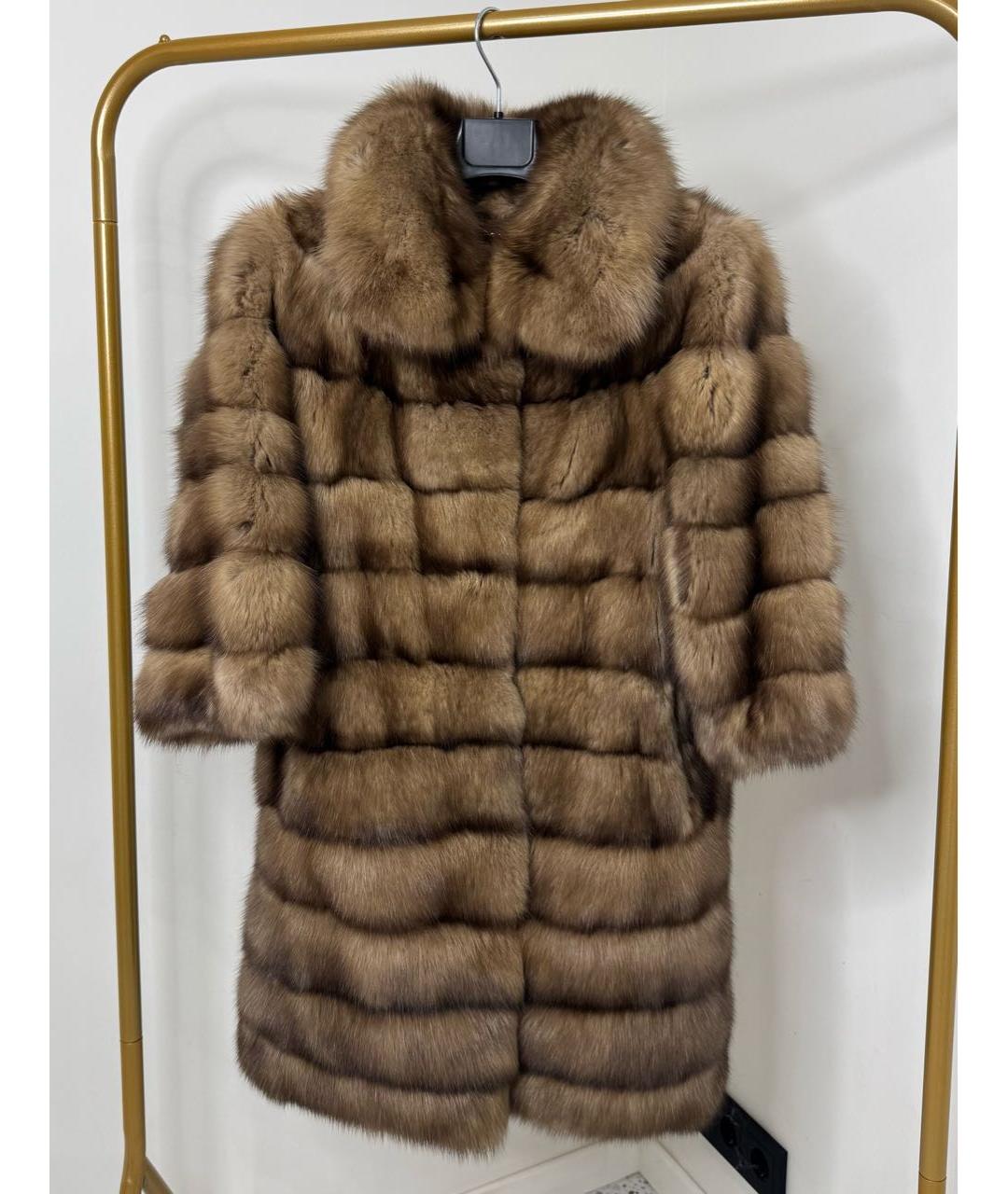 MALA MATI Коричневая меховая шуба, фото 9