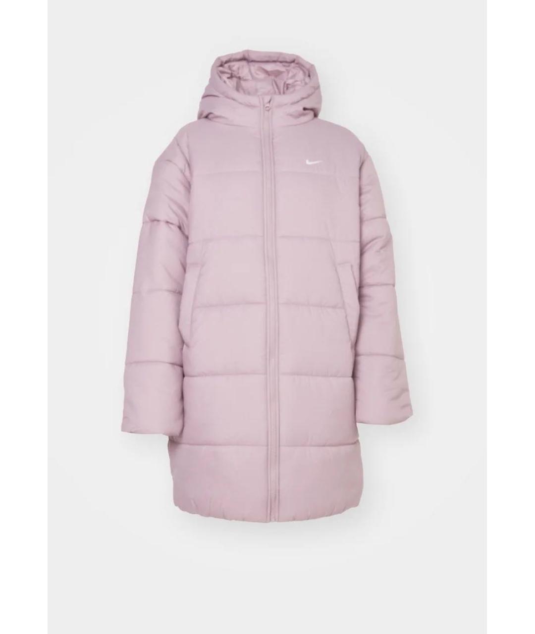 NIKE Розовый полиэстеровый пуховик, фото 6