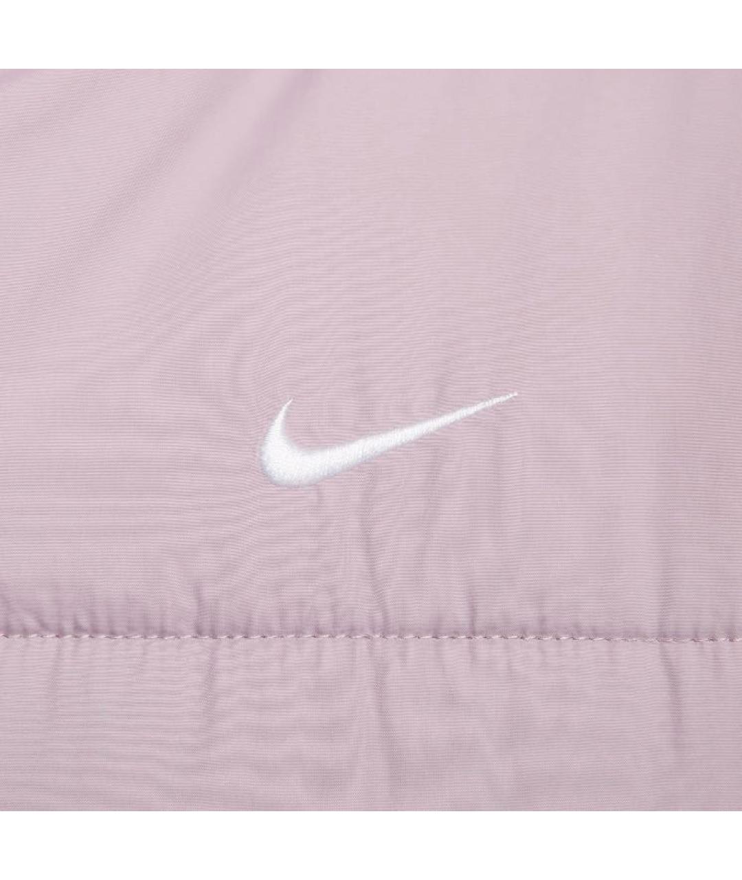 NIKE Розовый полиэстеровый пуховик, фото 4