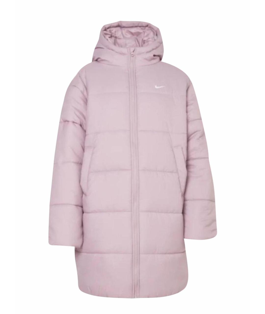 NIKE Розовый полиэстеровый пуховик, фото 1