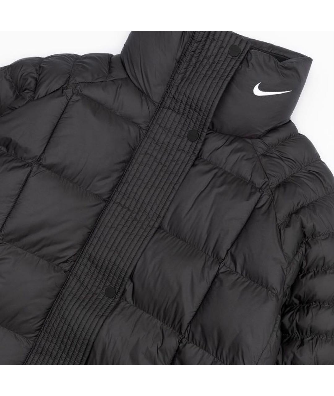 NIKE Черное полиэстеровое пальто, фото 3