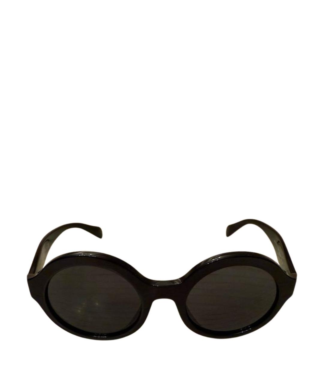 PRADA Черные пластиковые солнцезащитные очки, фото 1