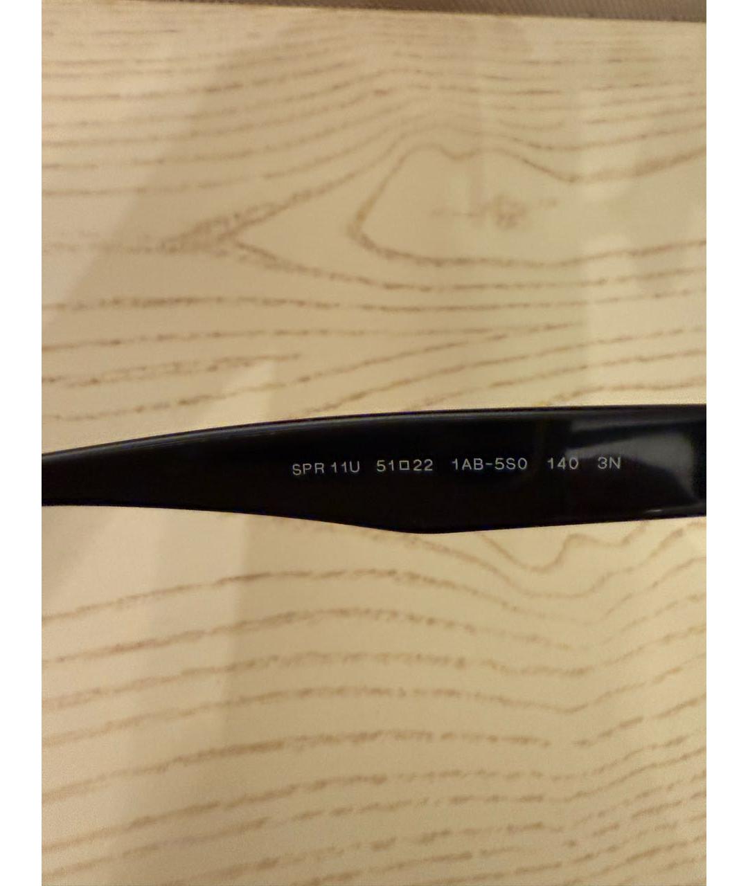 PRADA Черные пластиковые солнцезащитные очки, фото 4