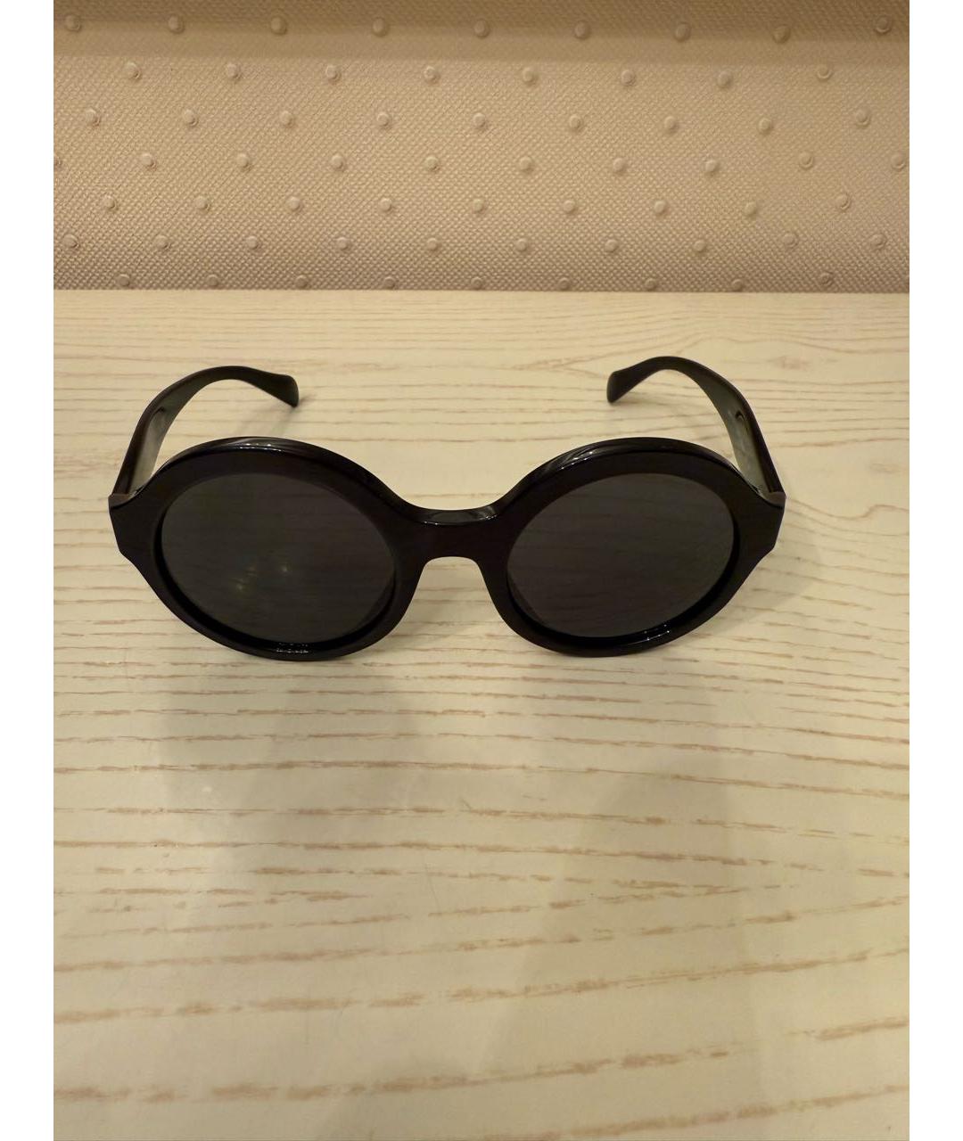 PRADA Черные пластиковые солнцезащитные очки, фото 6