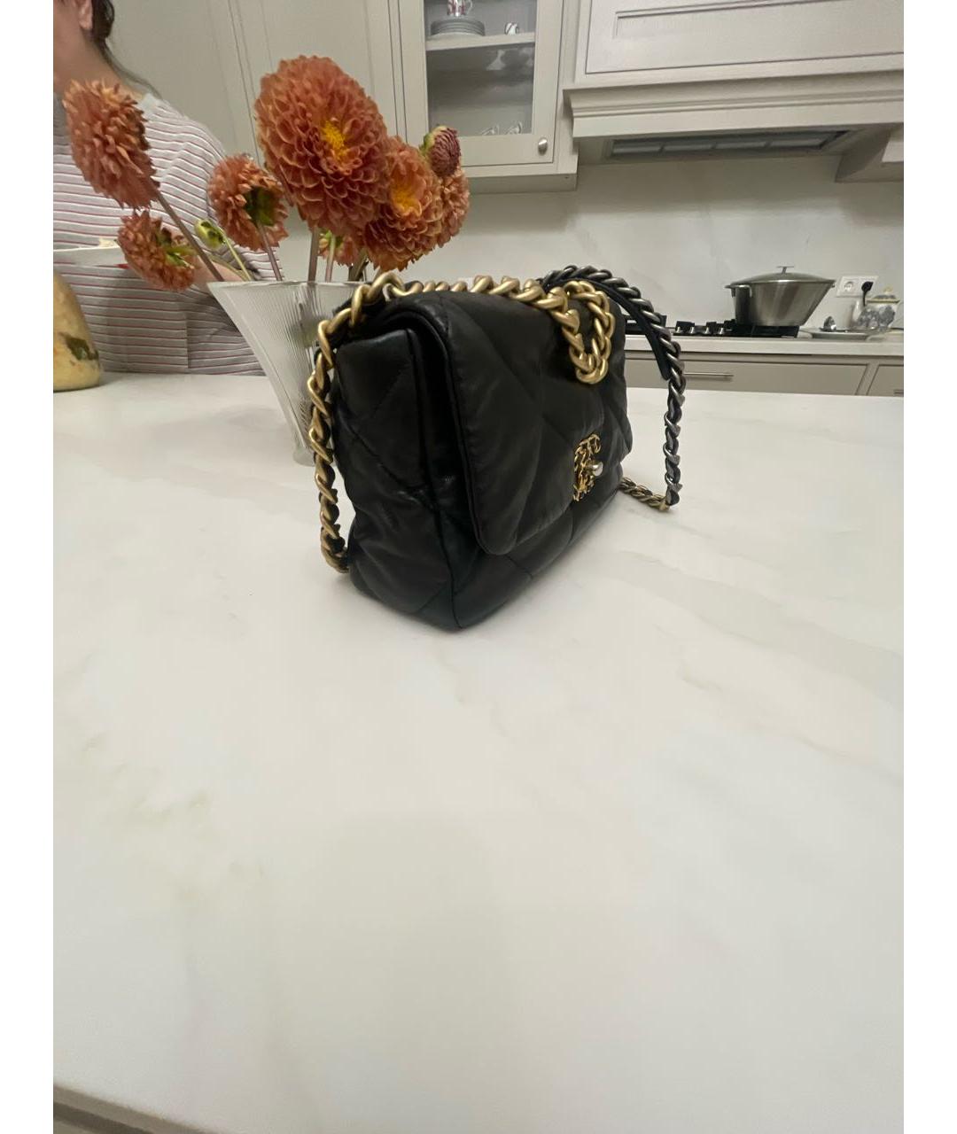 CHANEL Черная кожаная сумка через плечо, фото 2