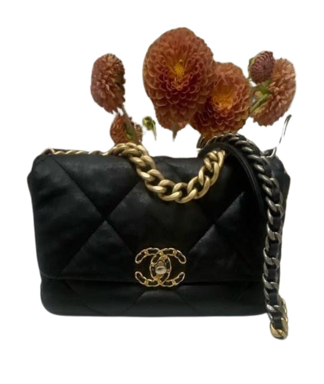 CHANEL Черная кожаная сумка через плечо, фото 10