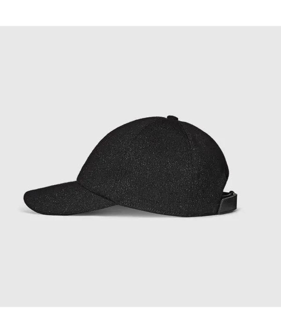 GUCCI Черная шерстяная кепка, фото 2