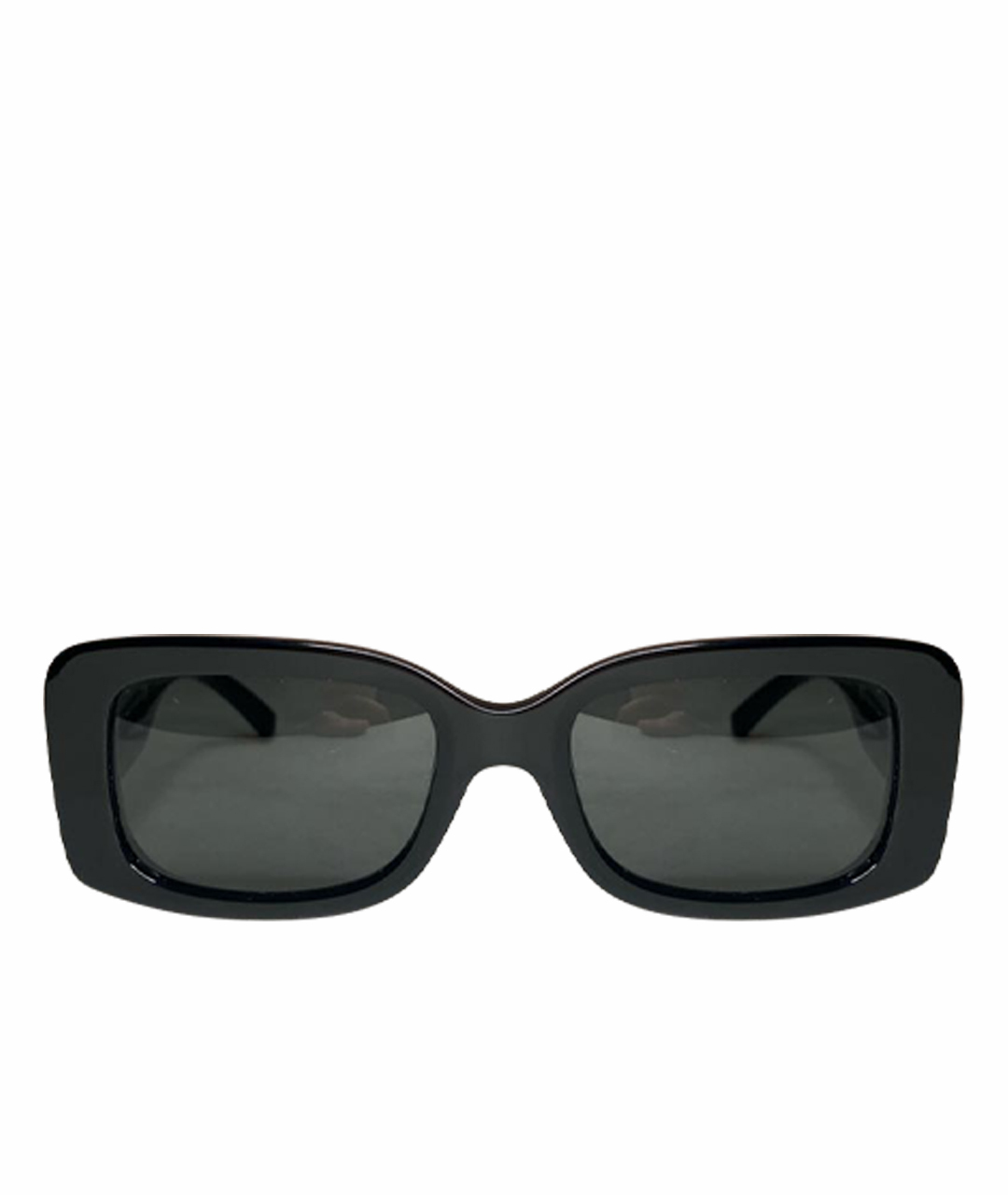 VERSACE Черные пластиковые солнцезащитные очки, фото 1